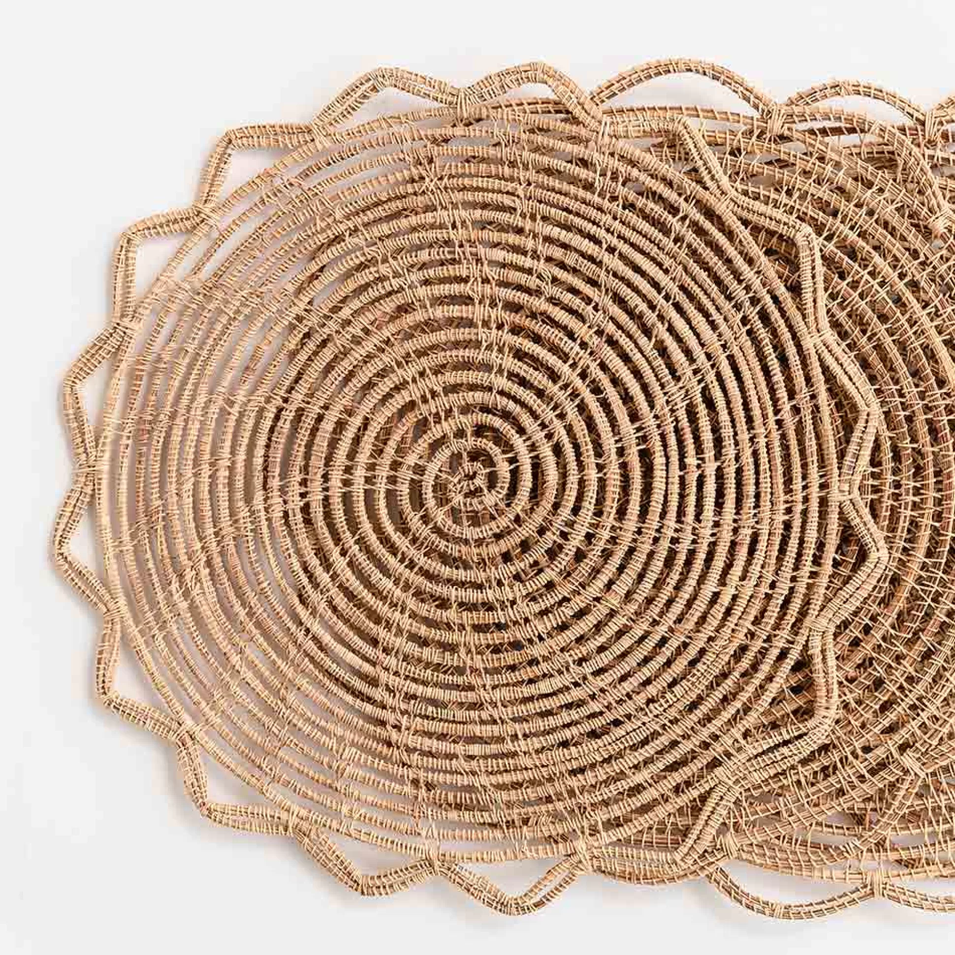 Pomegranate Inc. Natural Fiber Placemats*Bamboo Cane Placemat | Set Of 4