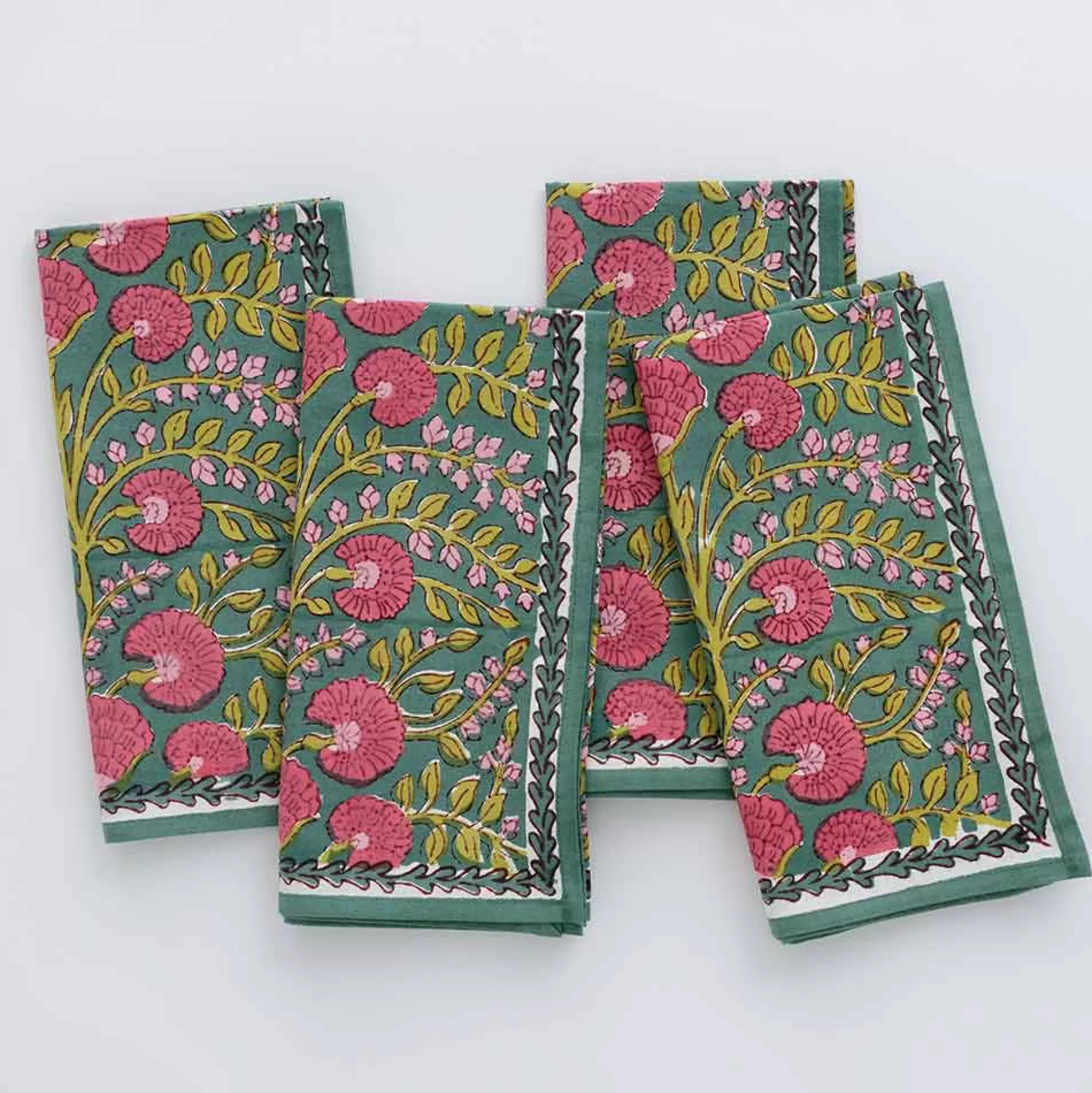 Pomegranate Inc. Napkins*Cactus Flower Jade Napkin | Set Of 4