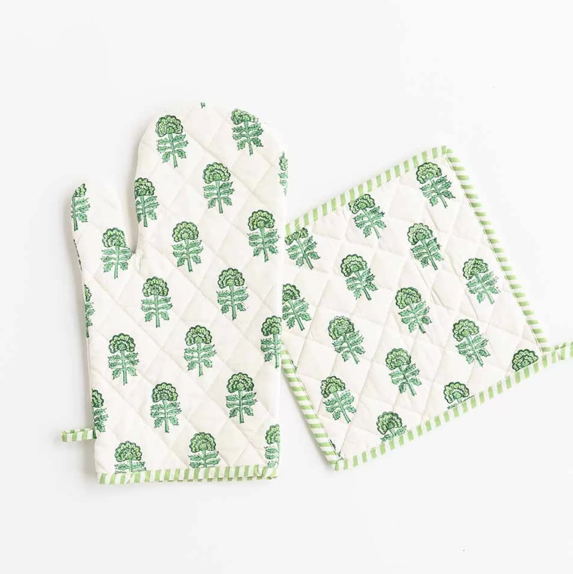 Pomegranate Inc. Oven Mitts*Chardonnay Oven Mitt Set