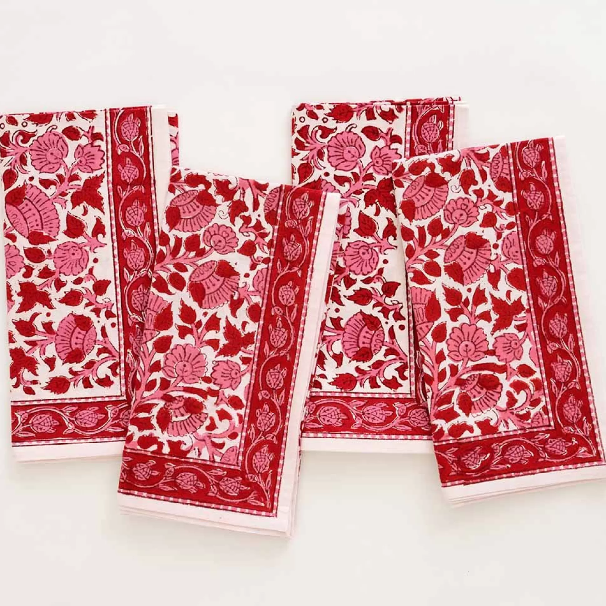 Pomegranate Inc. Napkins*Crimson Blossom Napkin | Set Of 4