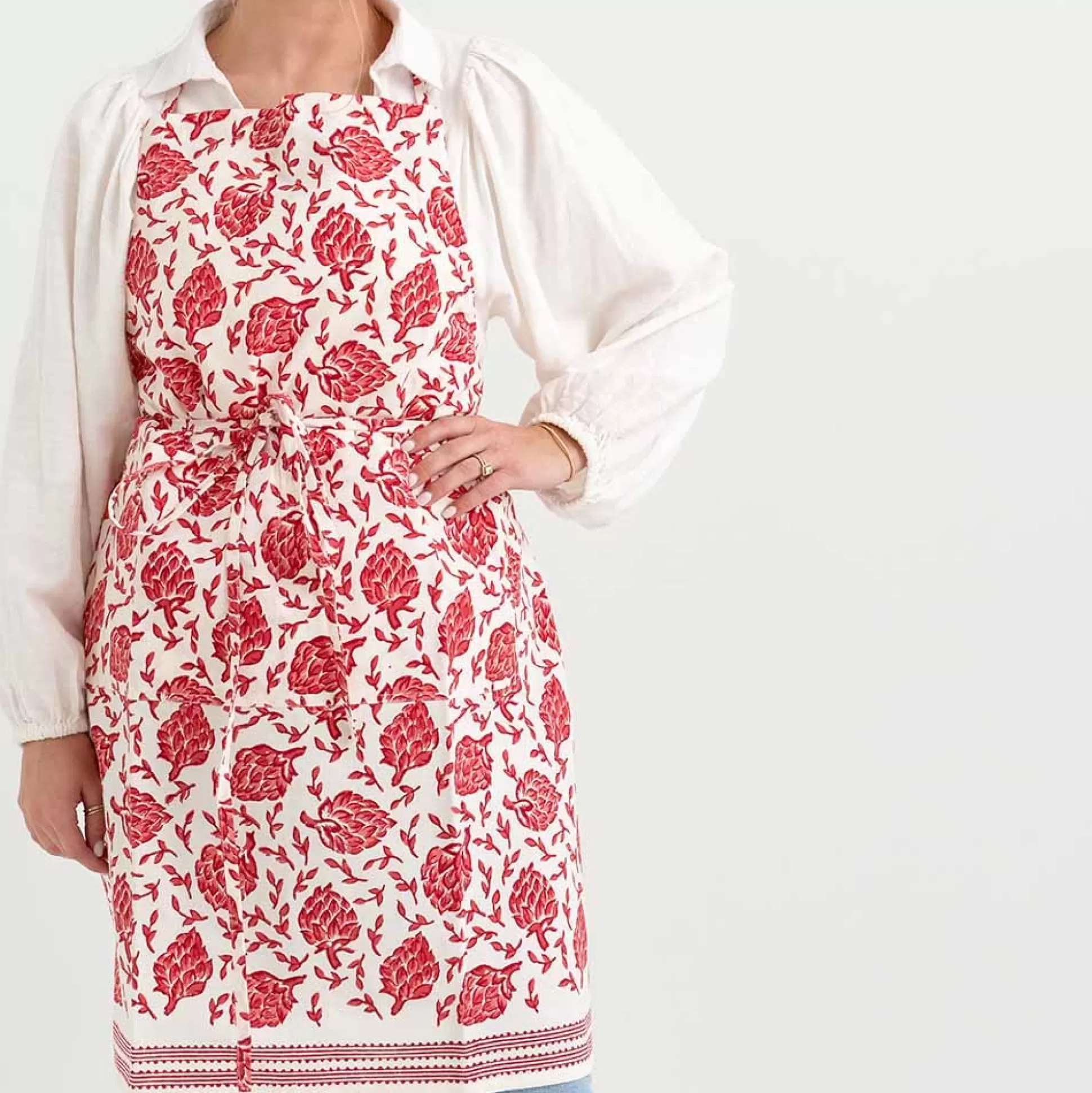 Pomegranate Inc. Aprons*Dancing Artichokes Red Apron