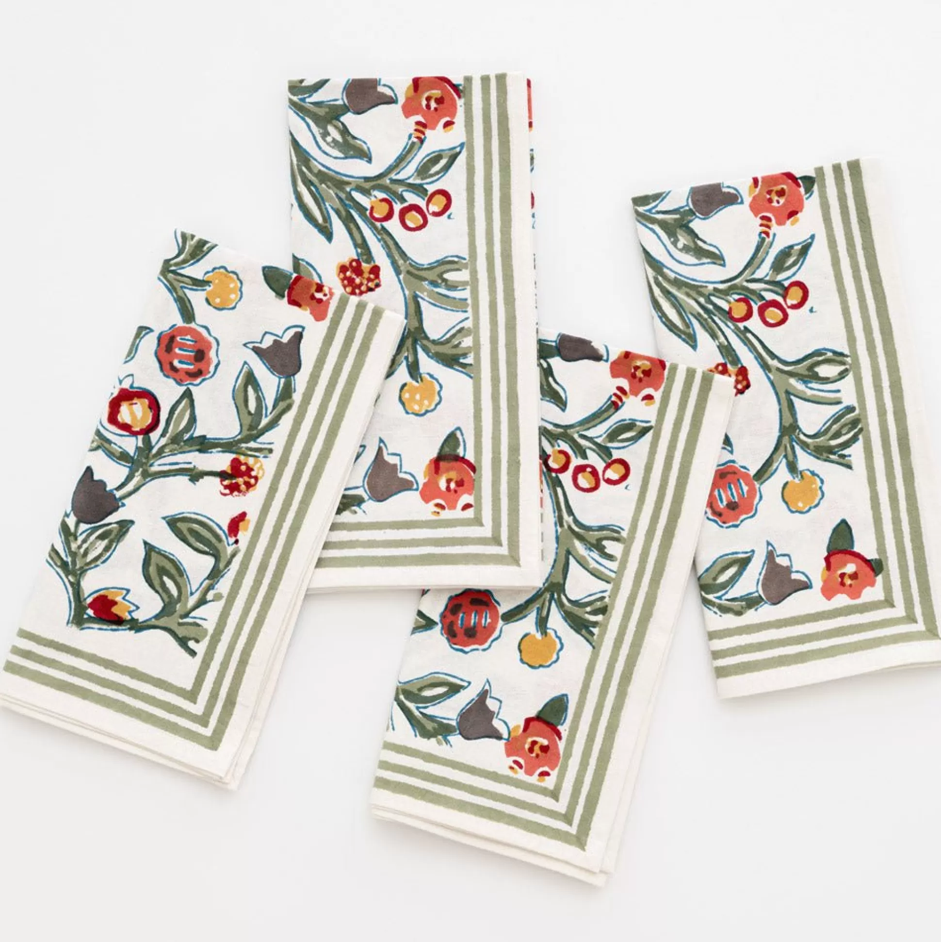 Pomegranate Inc. Napkins*Emma Crimson & Clover Napkins | Set Of 4