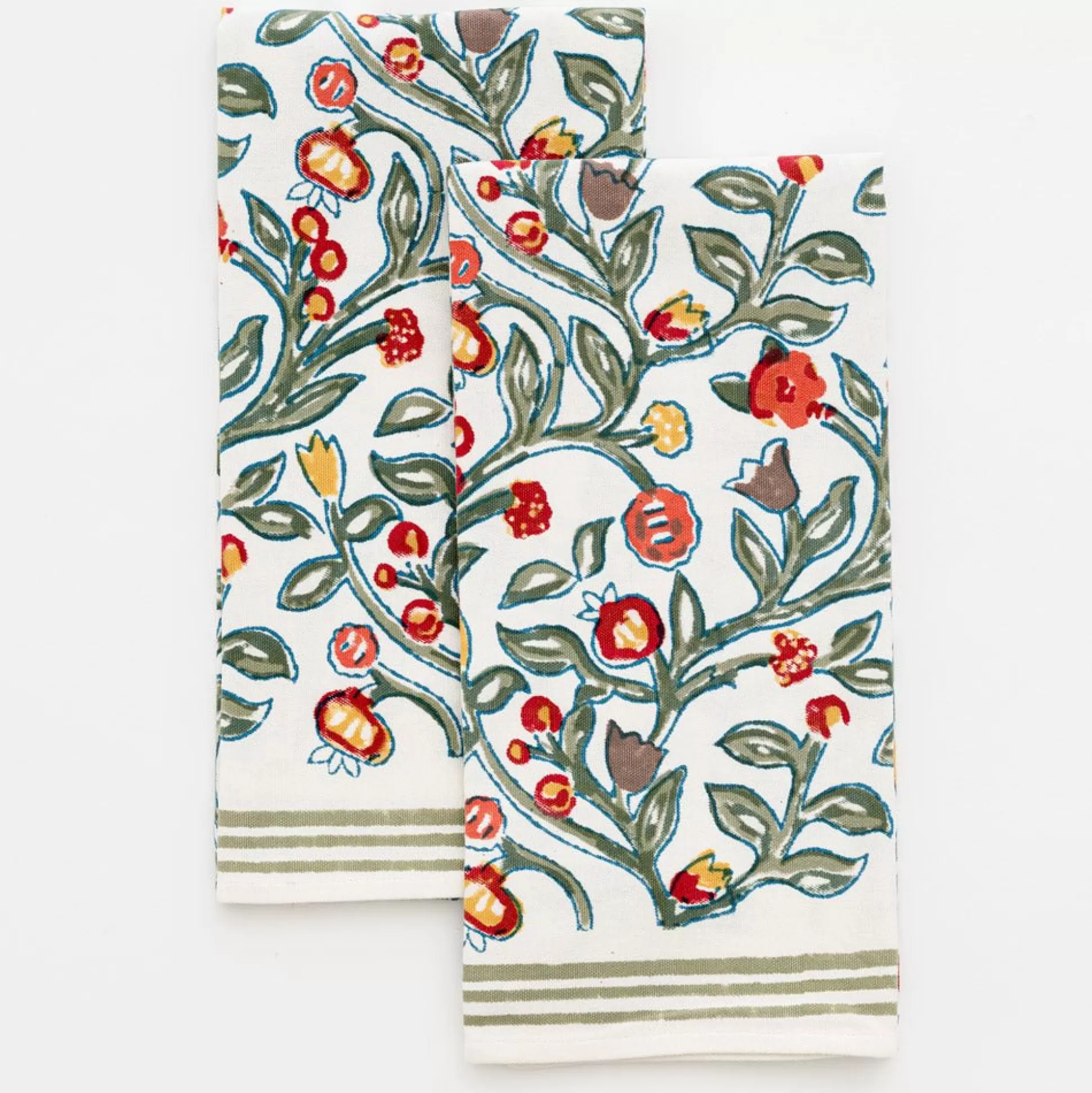 Pomegranate Inc. Tea Towels*Emma Crimson & Clover Tea Towels