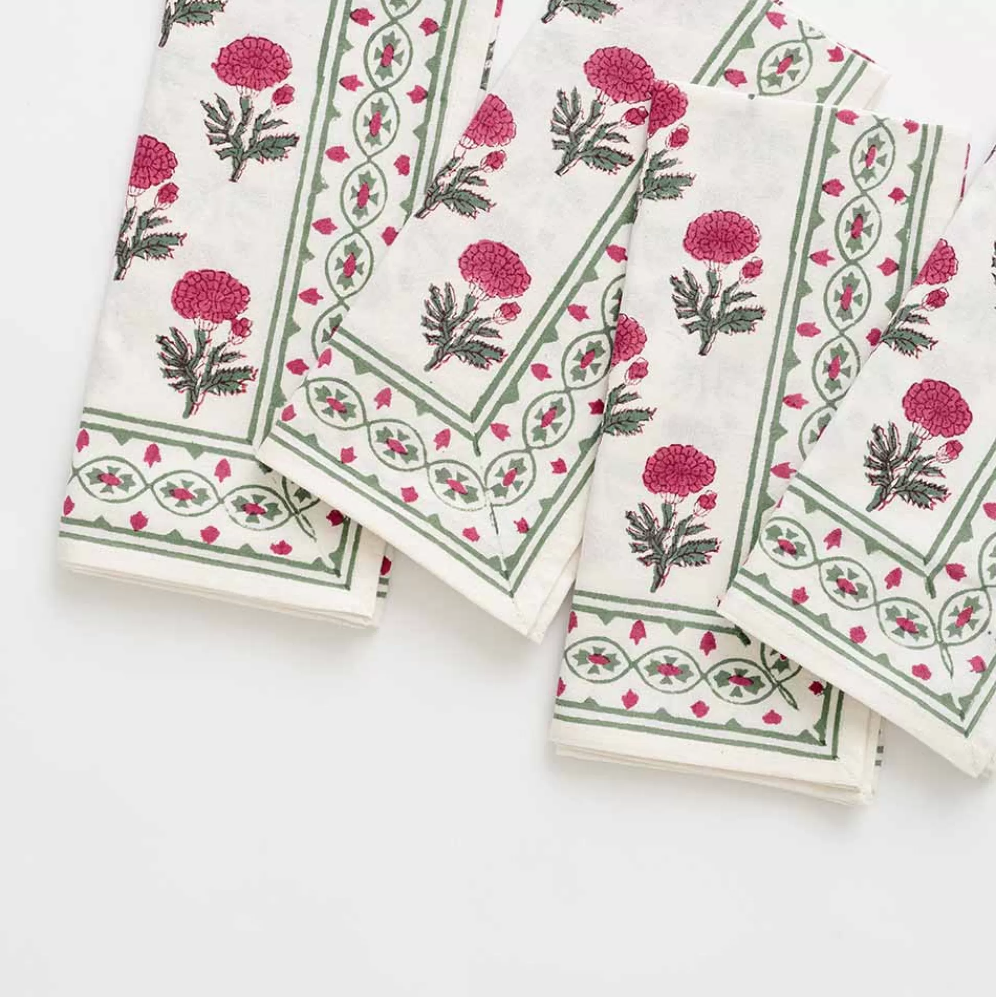 Pomegranate Inc. Napkins*Gaya Rose Napkin | Set Of 4