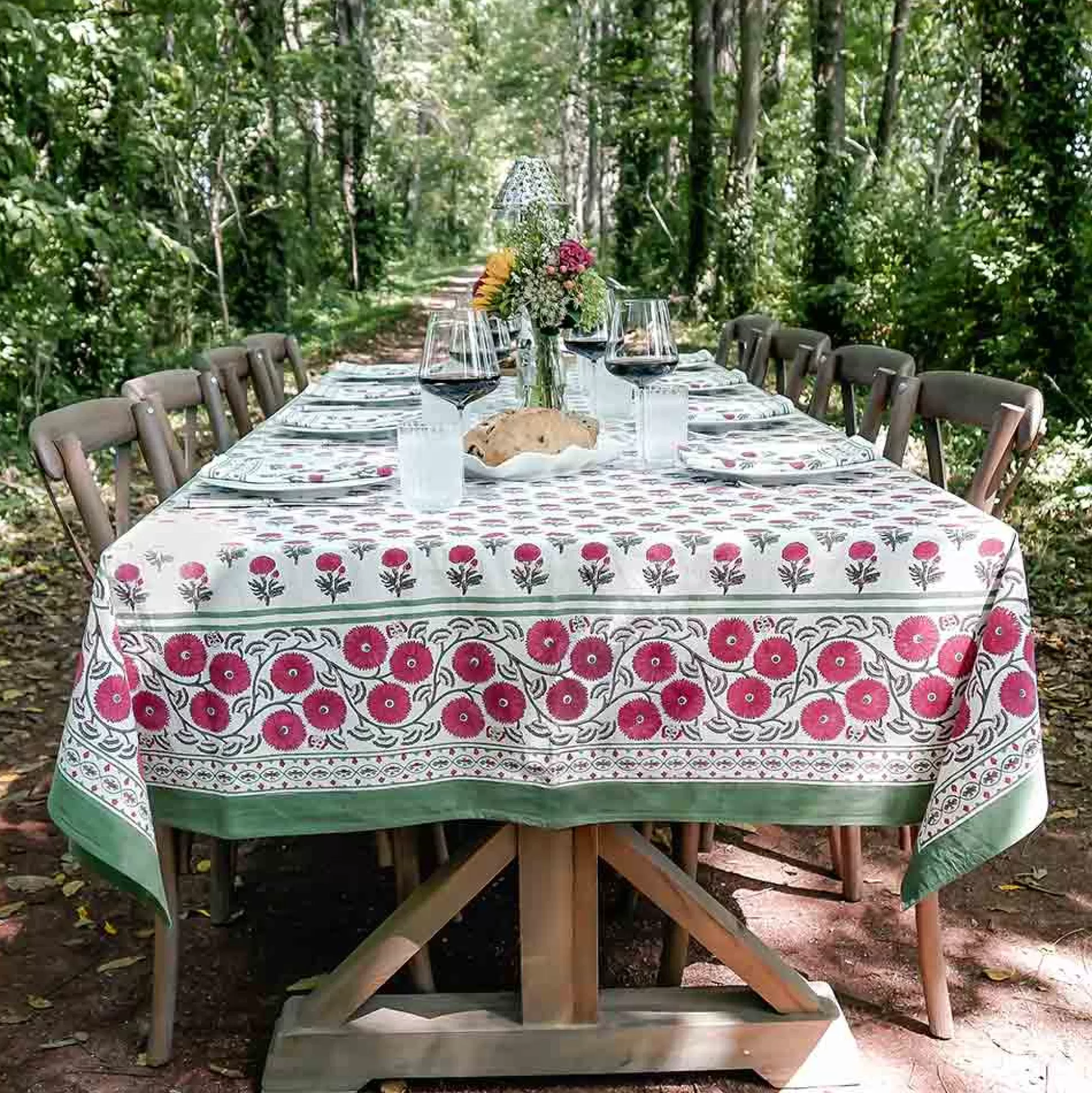 Pomegranate Inc. Tablecloths*Gaya Rose Tablecloth