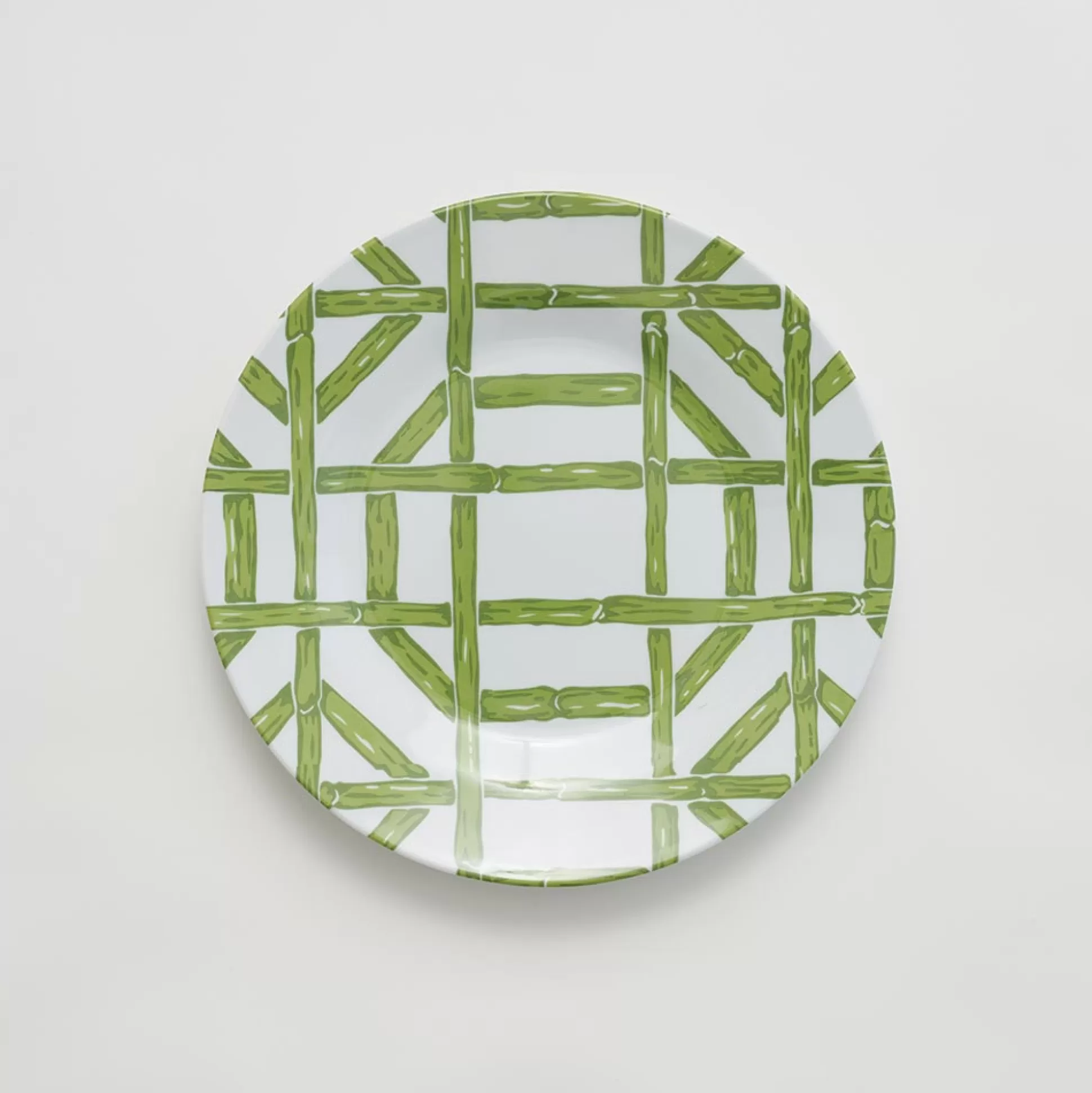 Pomegranate Inc. Melamine*Green Bamboo Melamine Luncheon Plate | Set Of 6