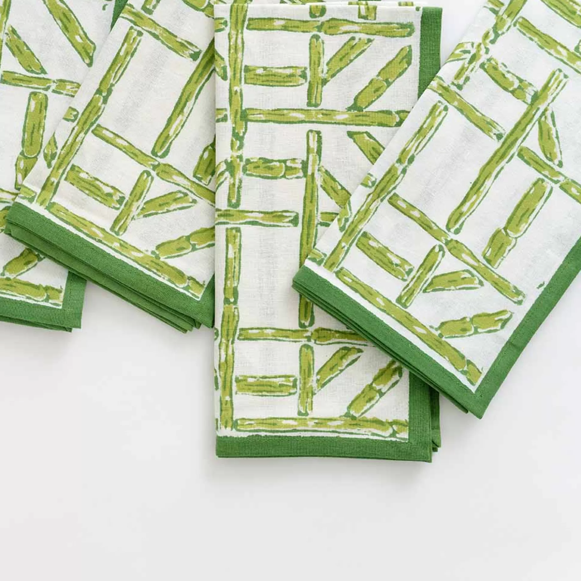 Pomegranate Inc. Napkins*Green Bamboo Napkin | Set Of 4