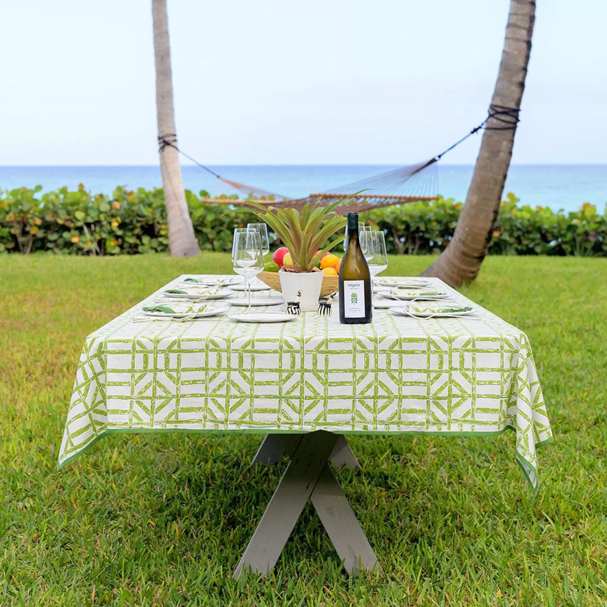 Pomegranate Inc. Tablecloths*Green Bamboo Tablecloth