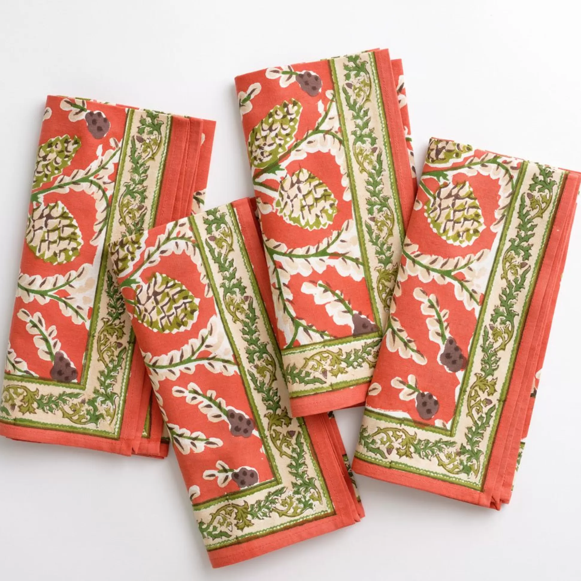 Pomegranate Inc. Napkins*Harvest Pinecone Napkin | Set Of 4