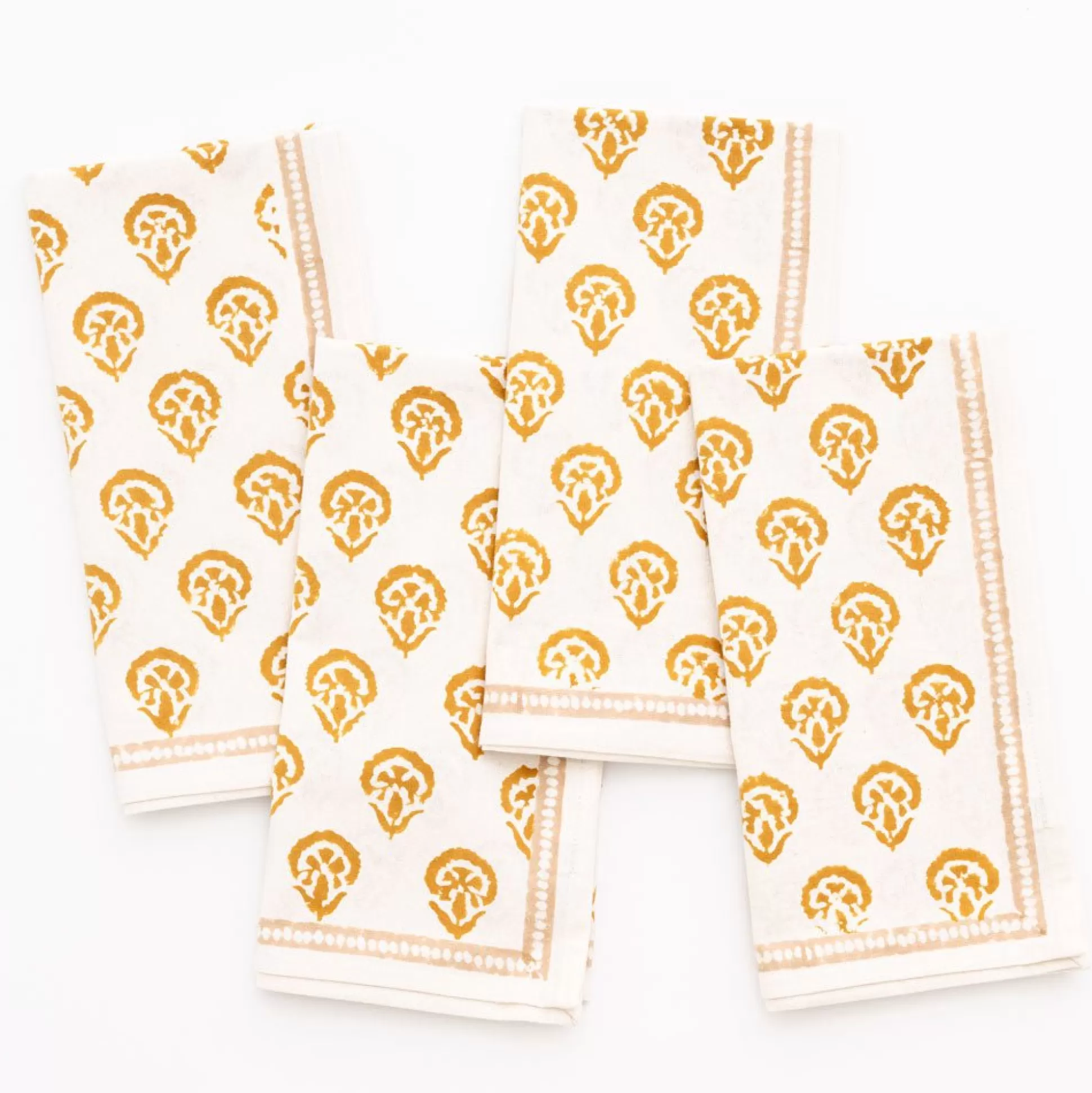 Pomegranate Inc. Napkins*India Hicks Home Carnation Golden Napkin | Set Of 4