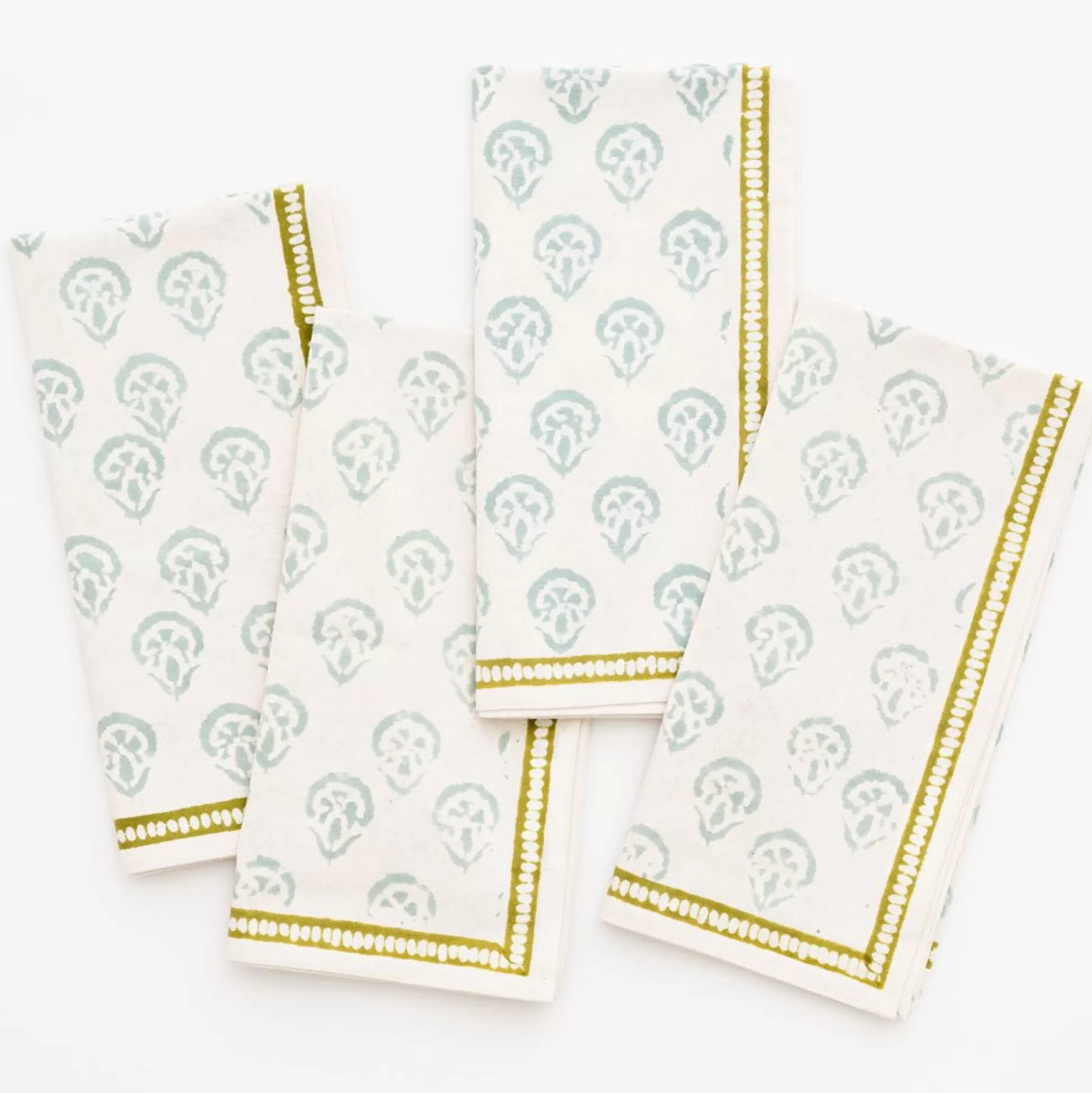 Pomegranate Inc. Napkins*India Hicks Home Carnation Seafoam Napkin | Set Of 4