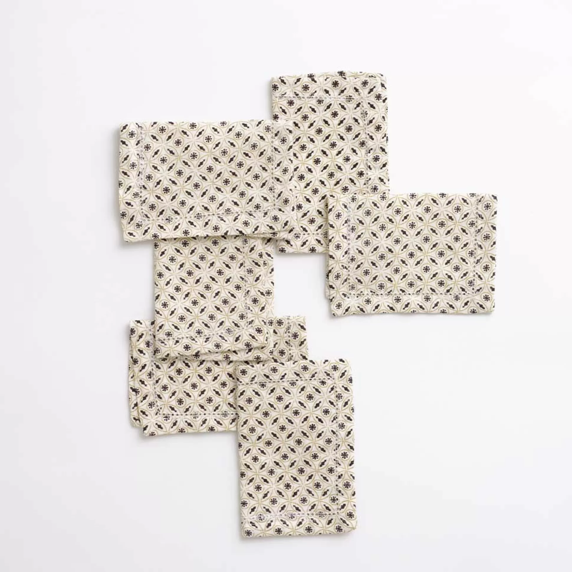 Pomegranate Inc. Cocktail Napkins*India Hicks Home Coca-Cola Brown Tea Time Cocktail Napkin | Set Of 6