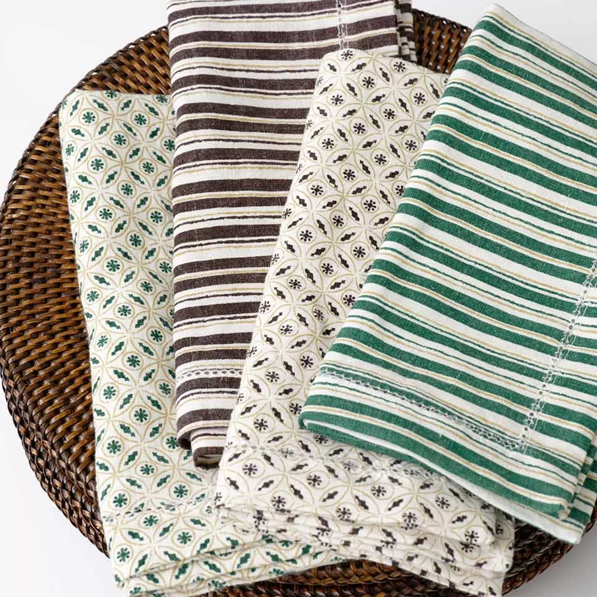 Pomegranate Inc. Napkins*India Hicks Home Coca-Cola Brown Tea Time Napkin | Set Of 4