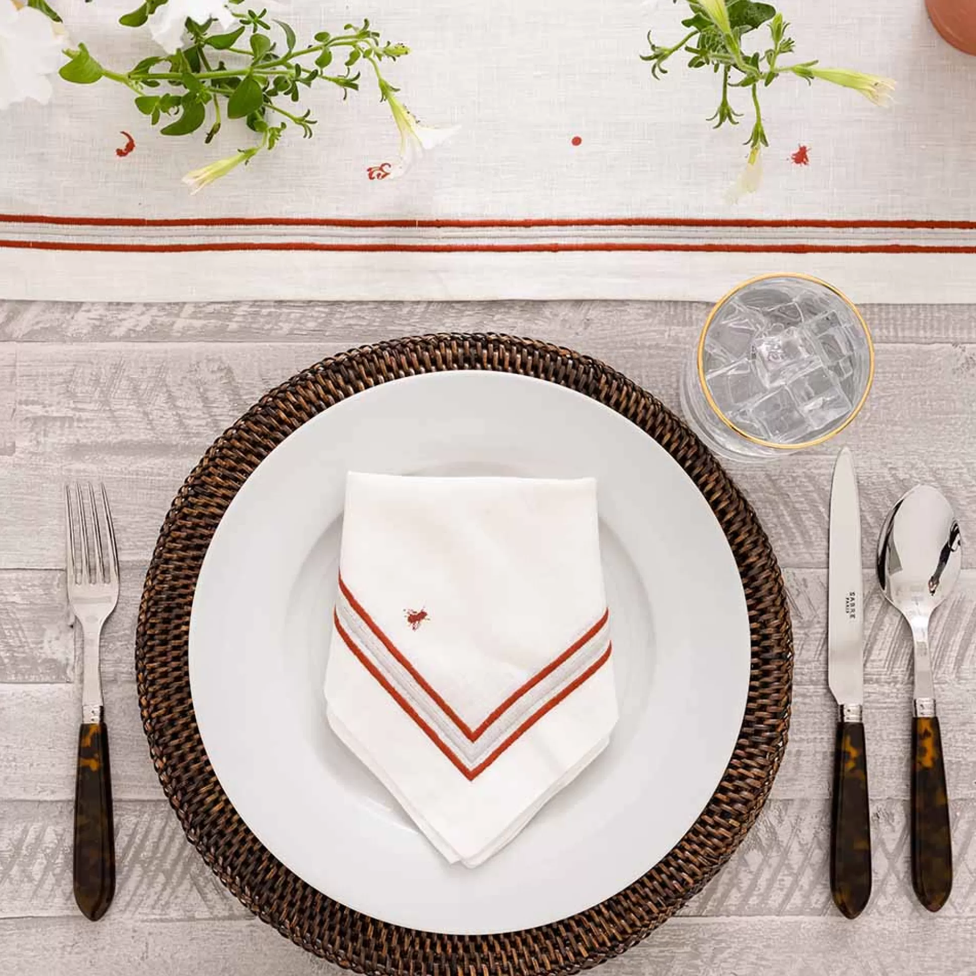 Pomegranate Inc. Napkins*India Hicks Home Fly Linen Napkin | Set Of 4