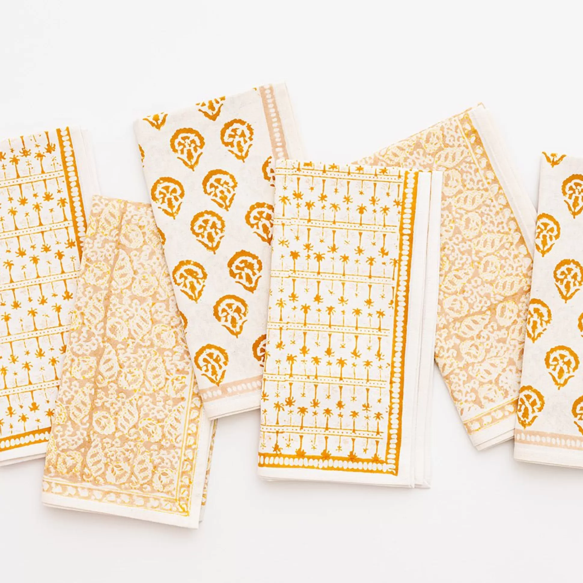 Pomegranate Inc. Napkins*India Hicks Home Multi Golden Napkins | Set Of 6