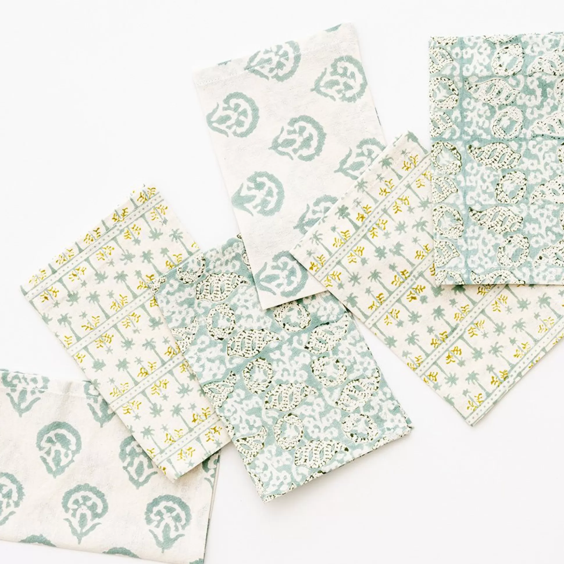 Pomegranate Inc. Cocktail Napkins*India Hicks Home Multi Seafoam Cocktail Napkin | Set Of 6