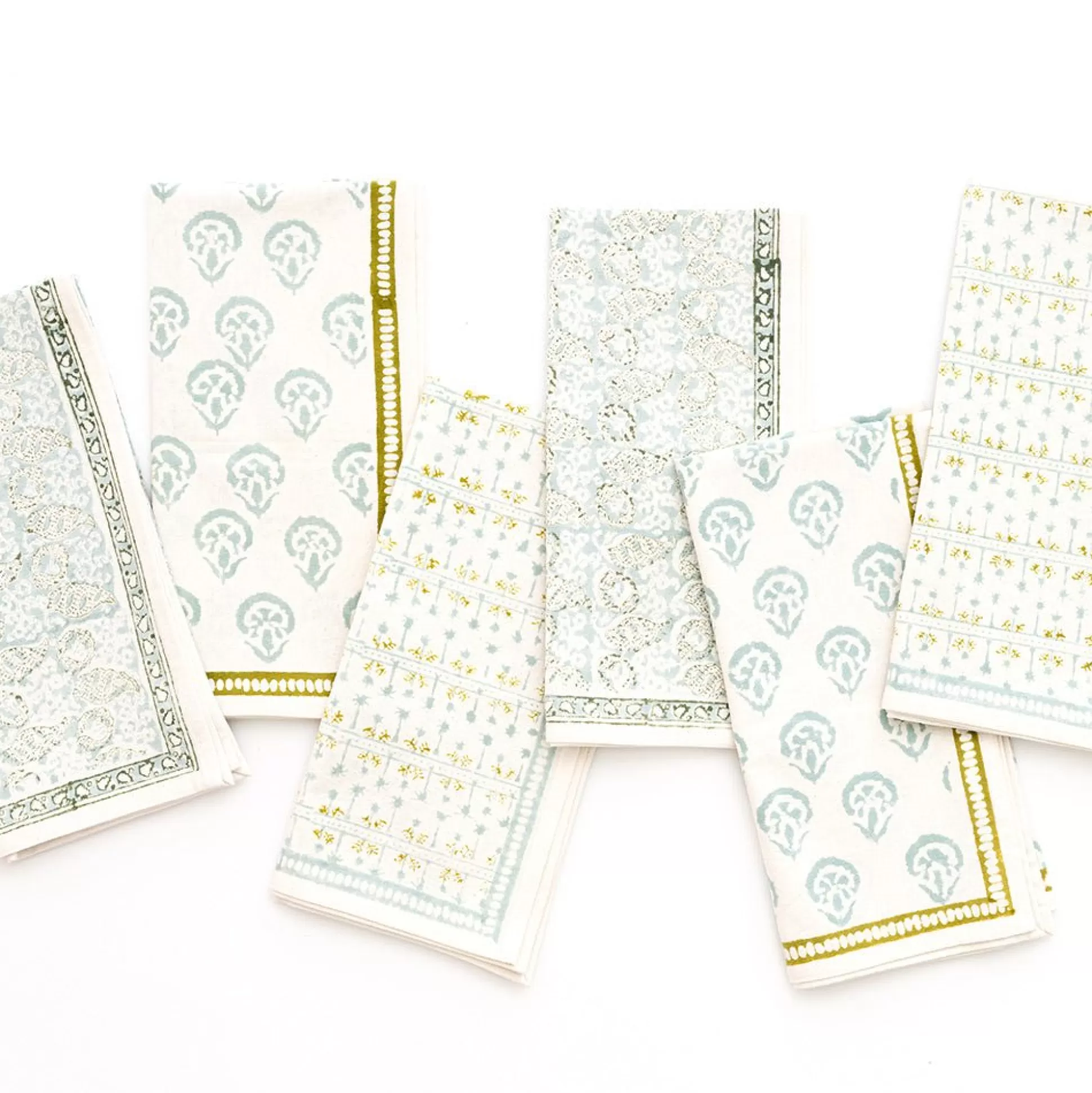 Pomegranate Inc. Napkins*India Hicks Home Multi Seafoam Napkins | Set Of 6