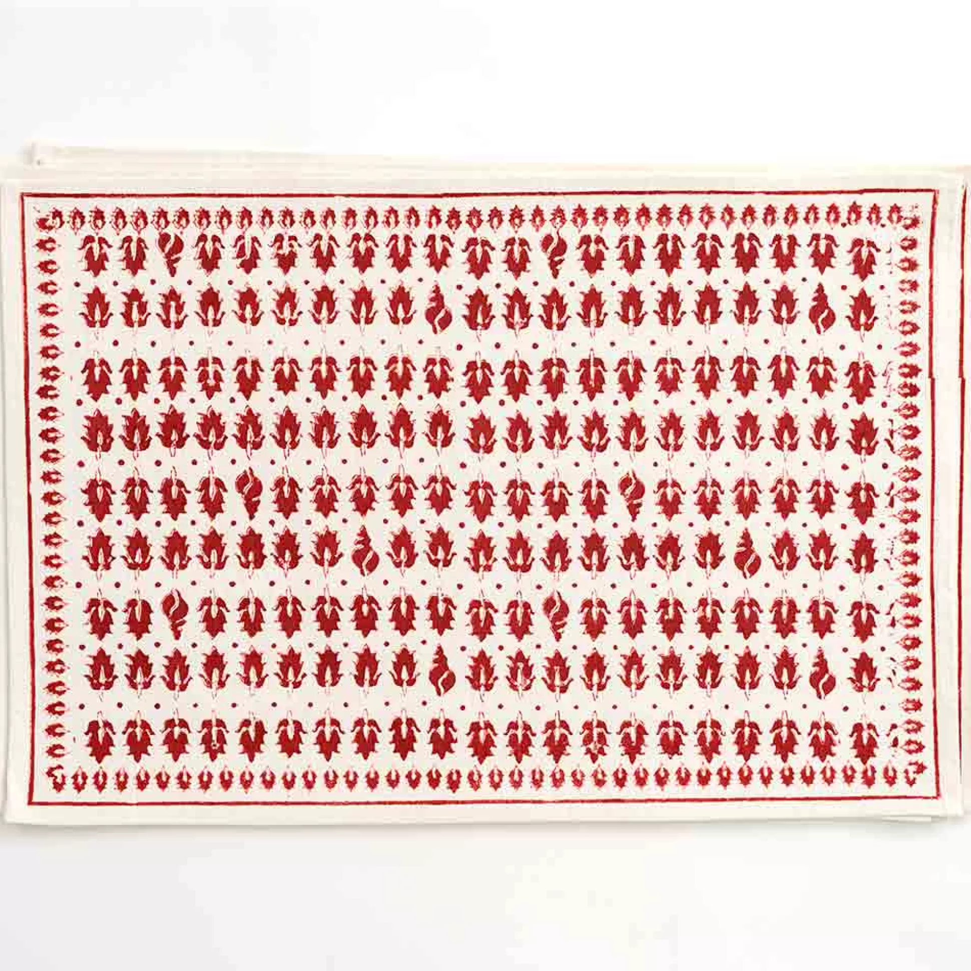 Pomegranate Inc. Hand Block Printed*India Hicks Home Pageant Placemat | Set Of 4