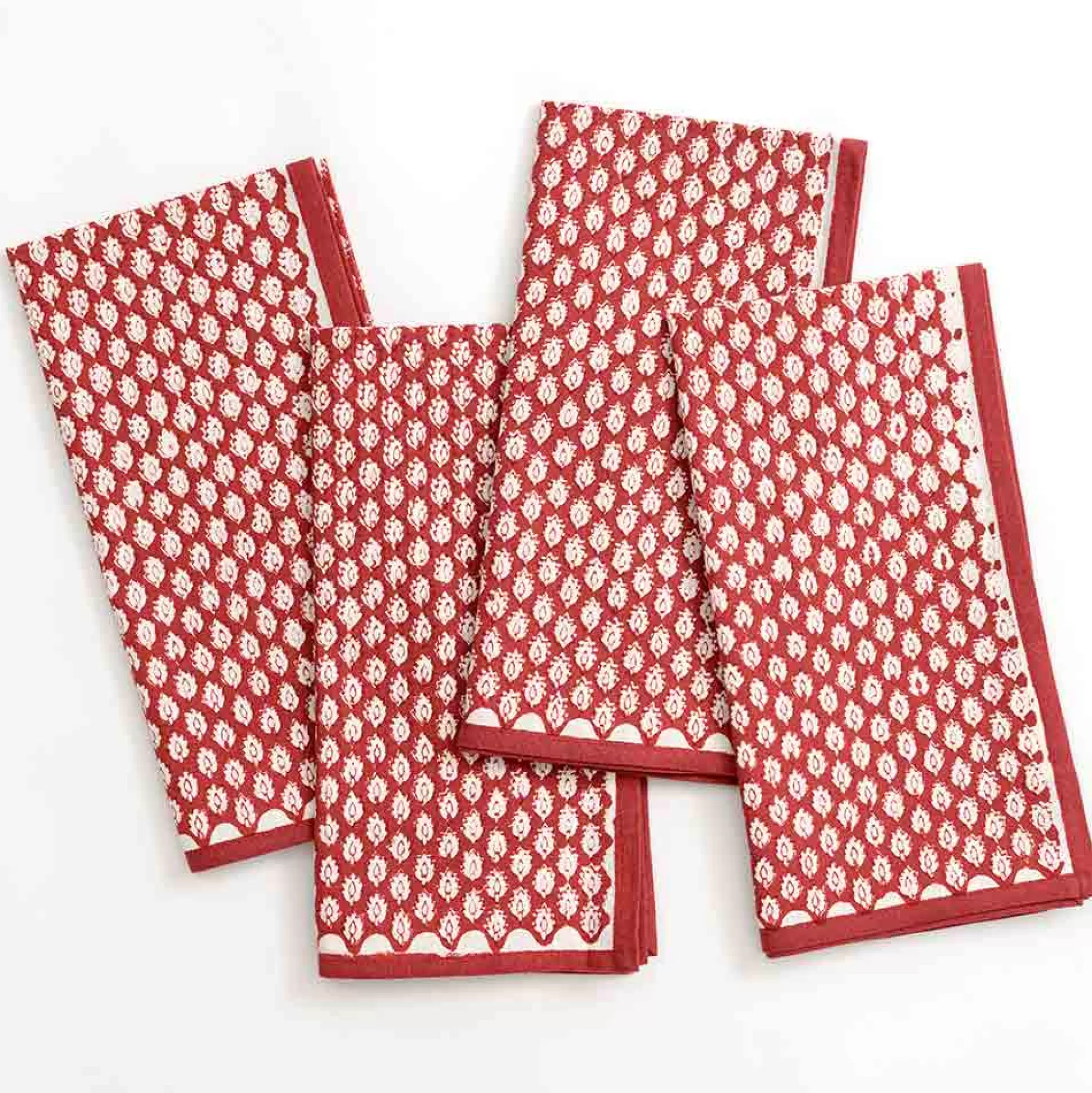 Pomegranate Inc. Napkins*India Hicks Home Pageant Reversed Napkin | Set Of 4