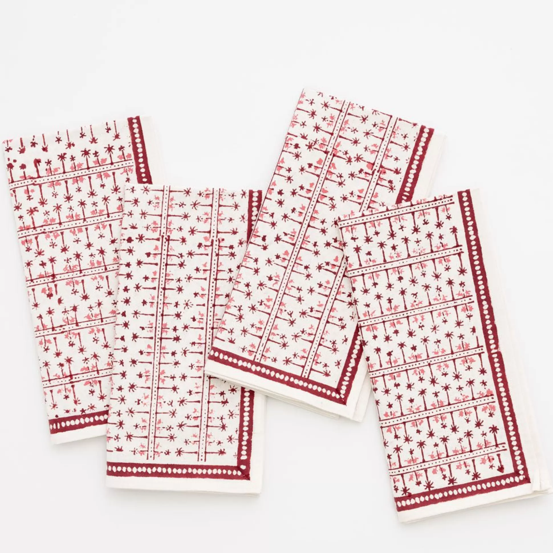 Pomegranate Inc. Napkins*India Hicks Home Palm Avenue Blush Napkin | Set Of 4