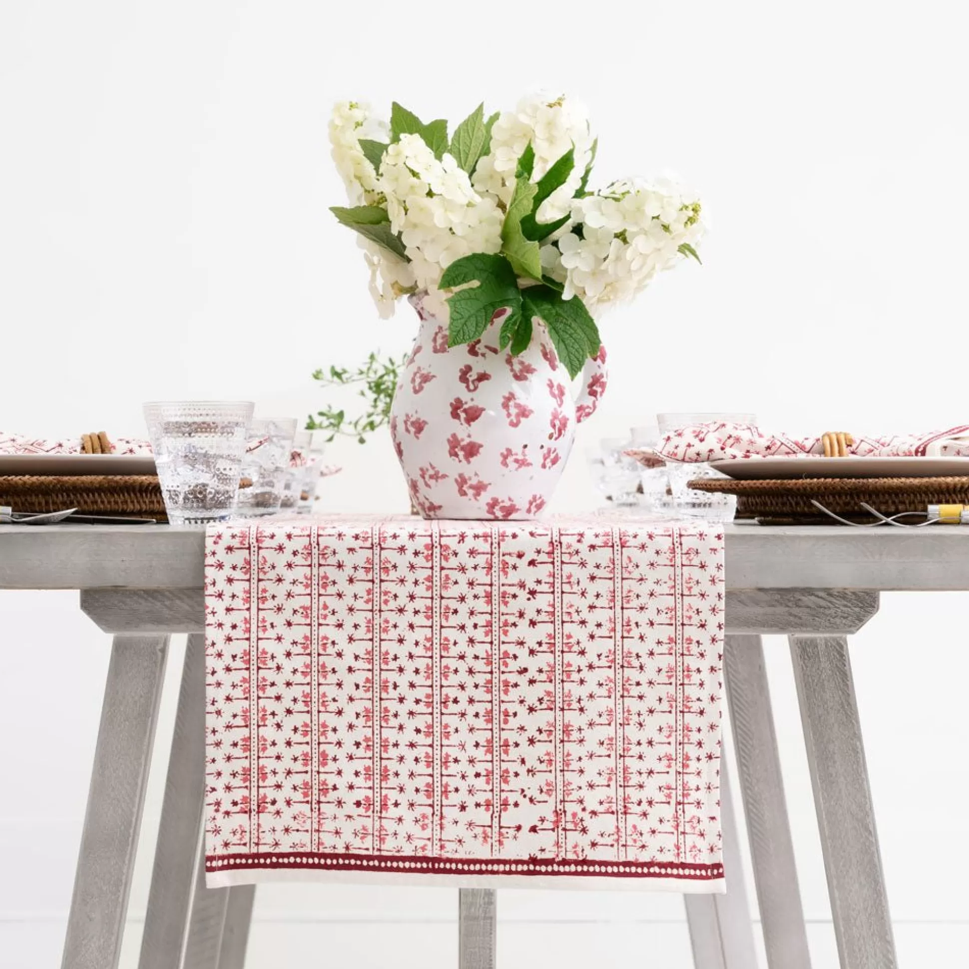 Pomegranate Inc. Table Runners*India Hicks Home Palm Avenue Blush Table Runner