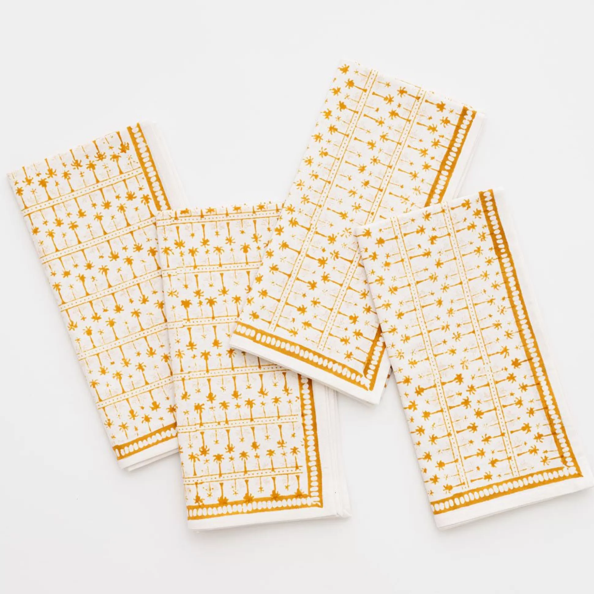 Pomegranate Inc. Napkins*India Hicks Home Palm Avenue Golden Napkin | Set Of 4