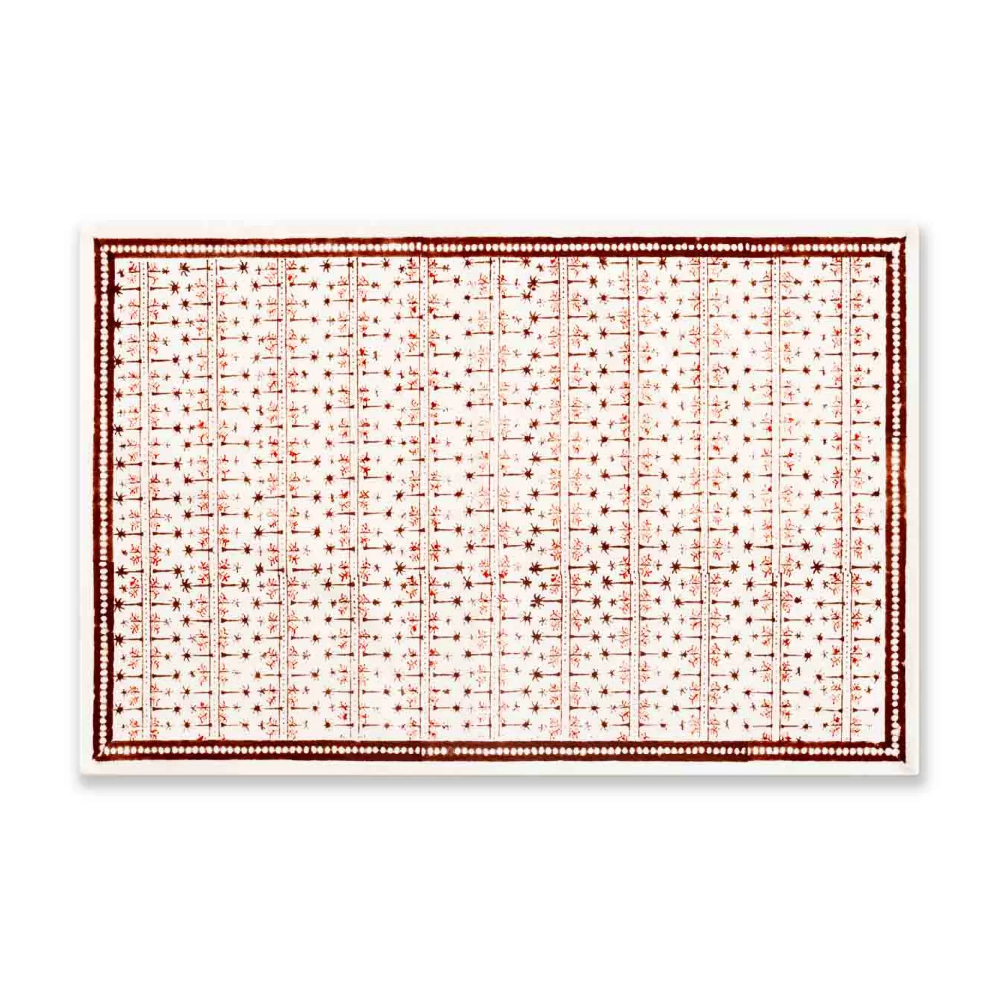 Pomegranate Inc. Hand Block Printed*India Hicks Home Palm Avenue Placemat | Set Of 4