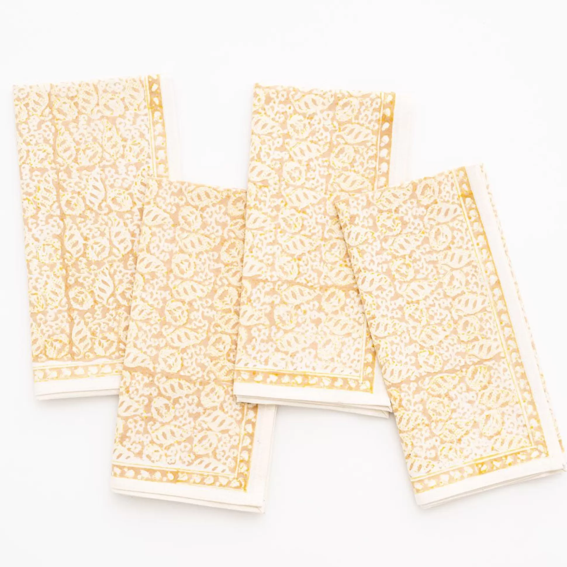 Pomegranate Inc. Napkins*India Hicks Home Seashell Golden Napkin | Set Of 4