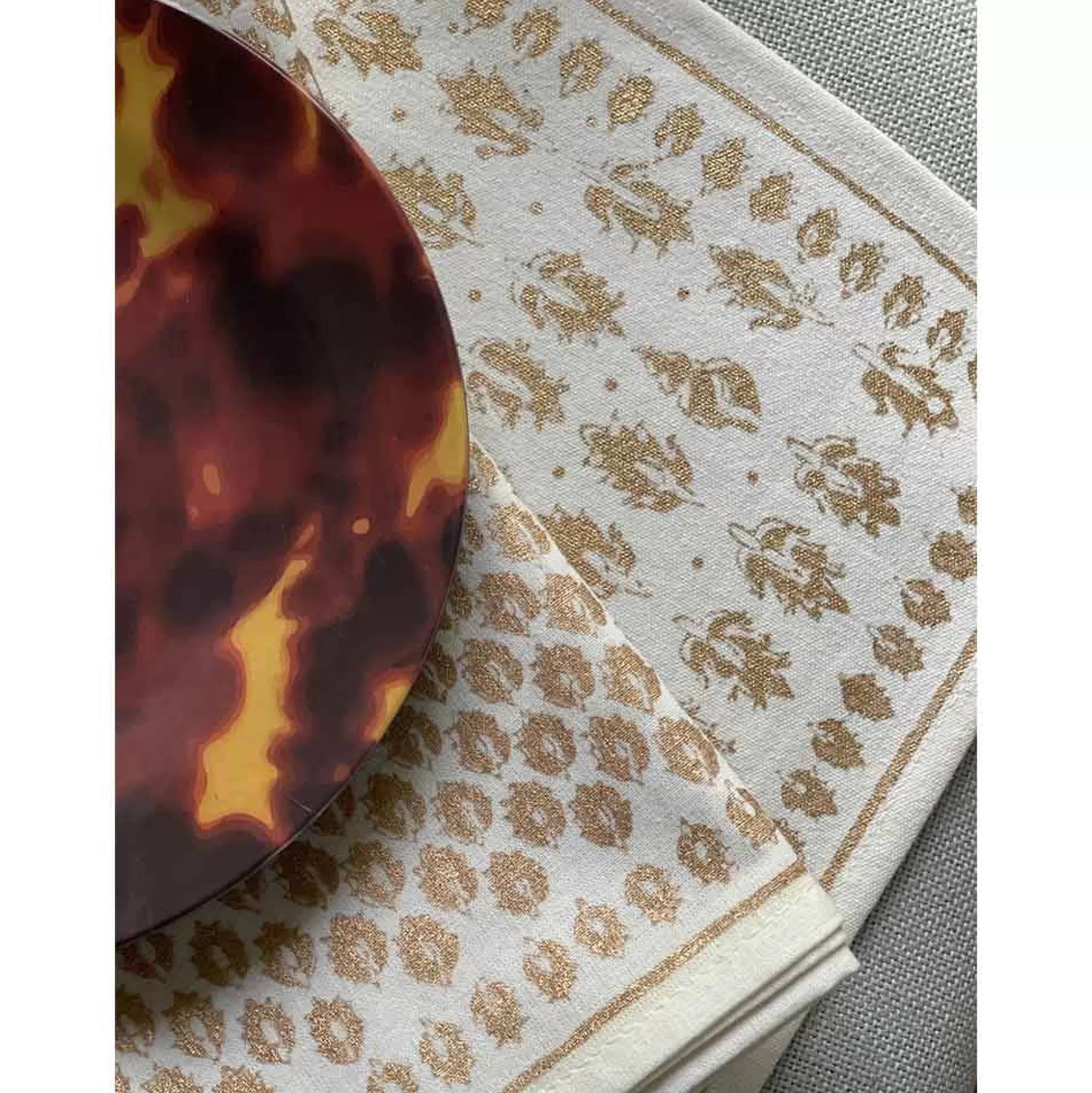 Pomegranate Inc. Melamine*India Hicks Home Tortoise Melamine Appetizer Plate | Set Of 6