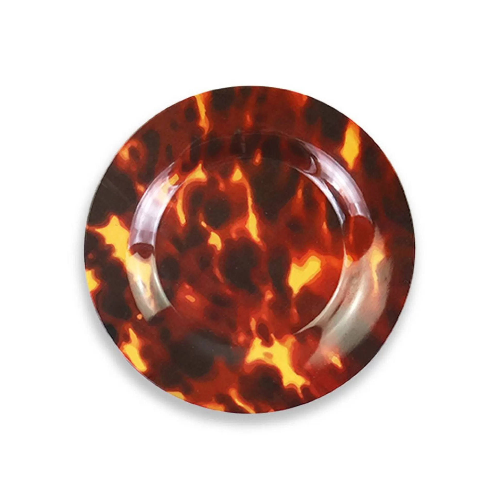 Pomegranate Inc. Melamine*India Hicks Home Tortoise Melamine Appetizer Plate | Set Of 6