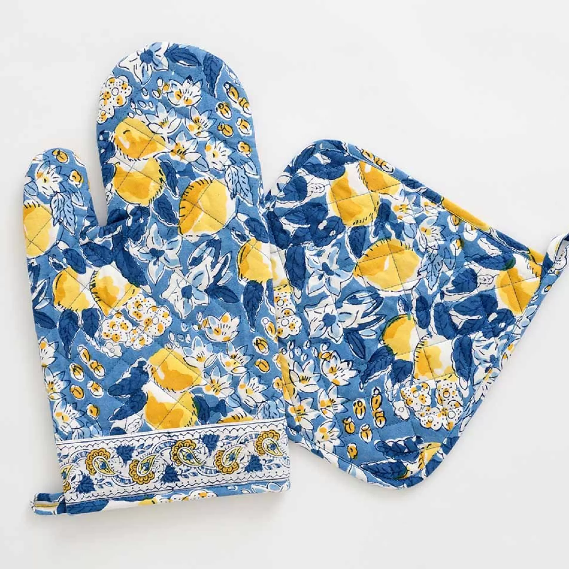 Pomegranate Inc. Oven Mitts*Lemon Grove Oven Mitt Set