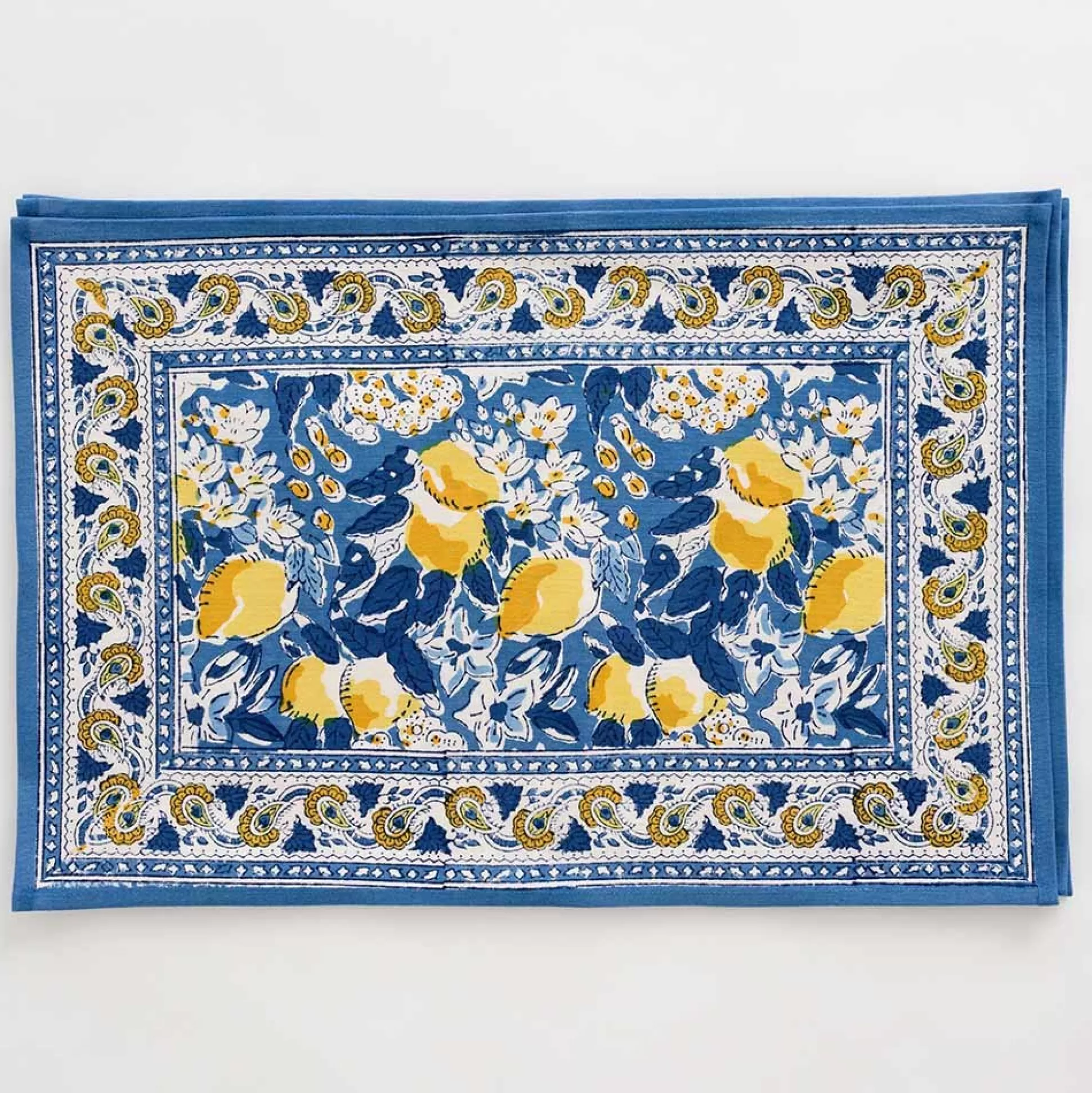 Pomegranate Inc. Hand Block Printed*Lemon Grove Placemat | Set Of 4