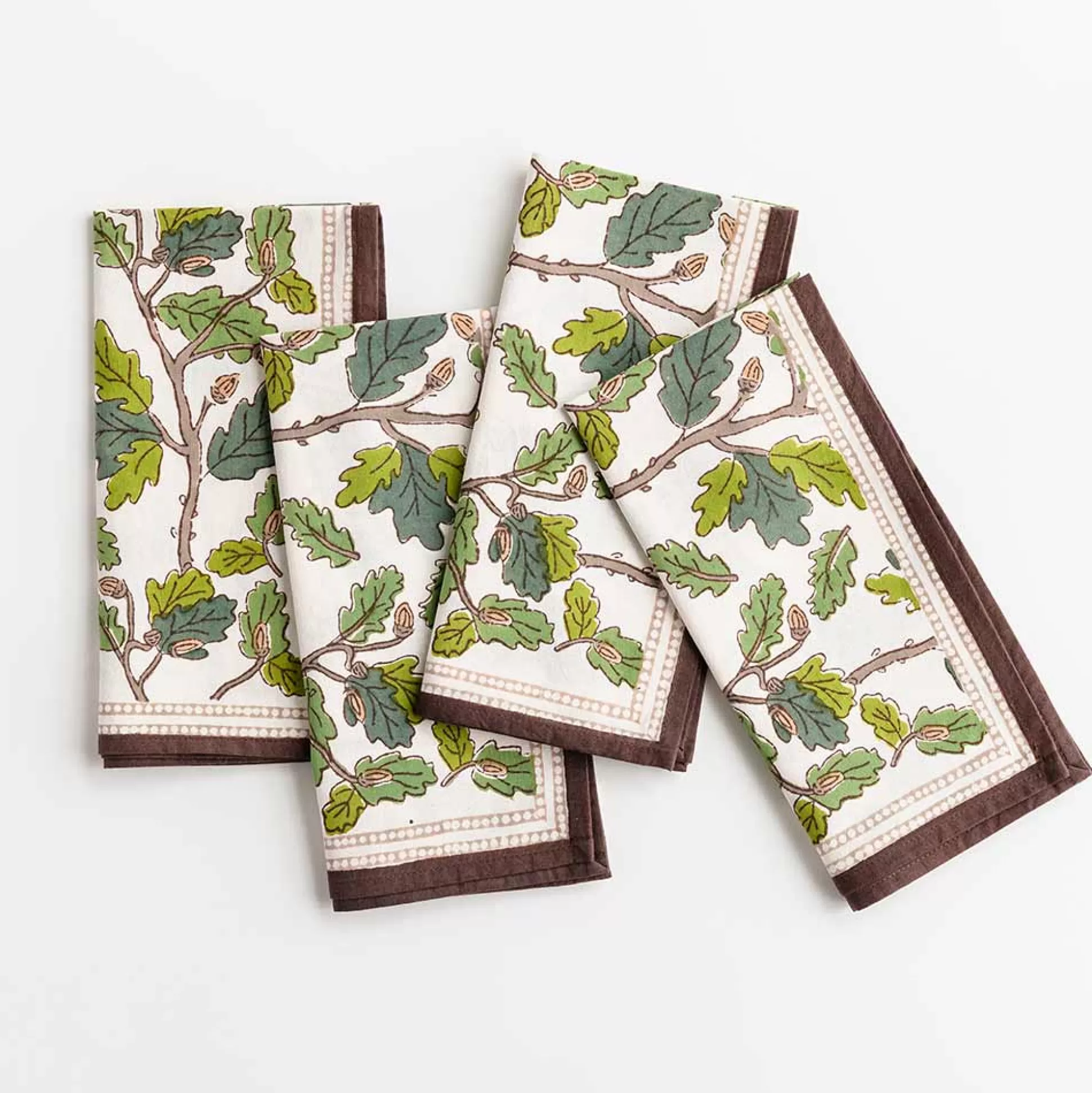 Pomegranate Inc. Napkins*Maple & Acorn Napkin | Set Of 4