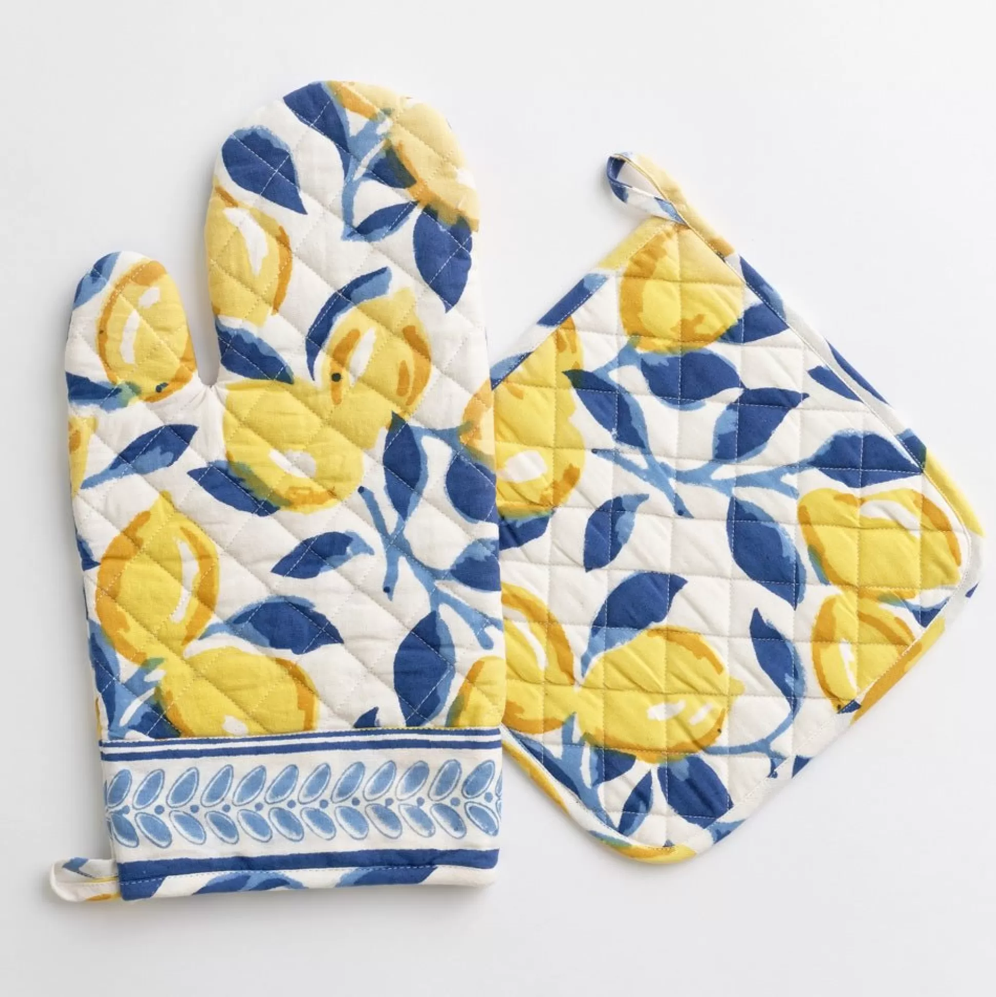 Pomegranate Inc. Oven Mitts*Mod Lemon Oven Mitt Set