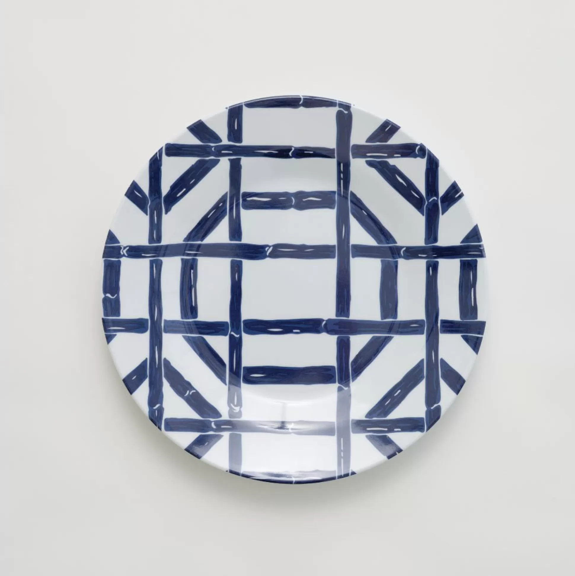 Pomegranate Inc. Melamine*Navy Bamboo Melamine Luncheon Plate | Set Of 6