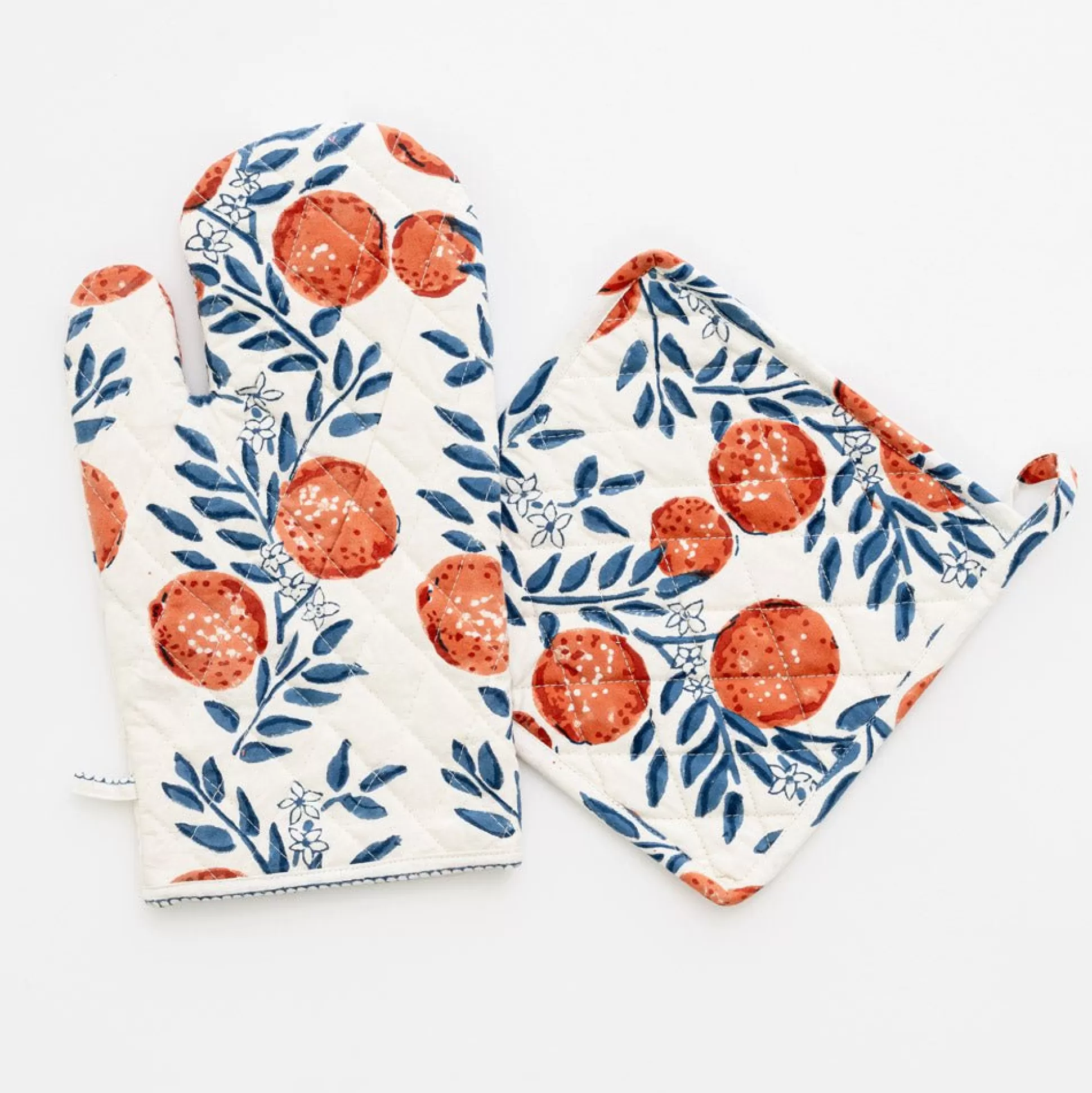 Pomegranate Inc. Oven Mitts*Orange Grove Oven Mitt Set