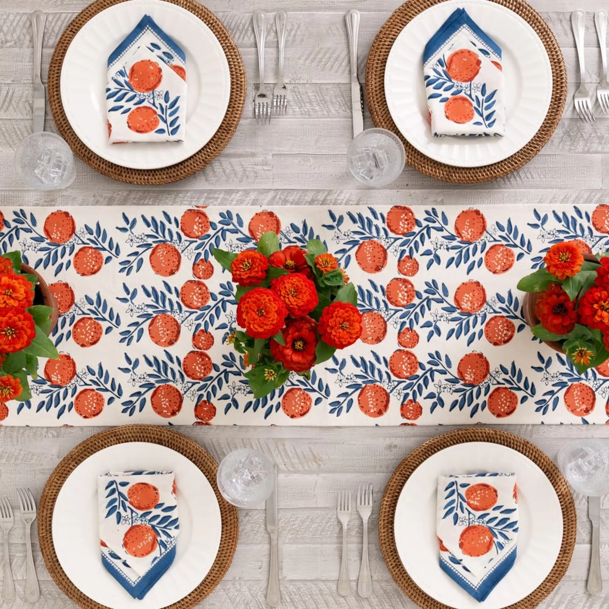 Pomegranate Inc. Table Runners*Orange Grove Table Runner