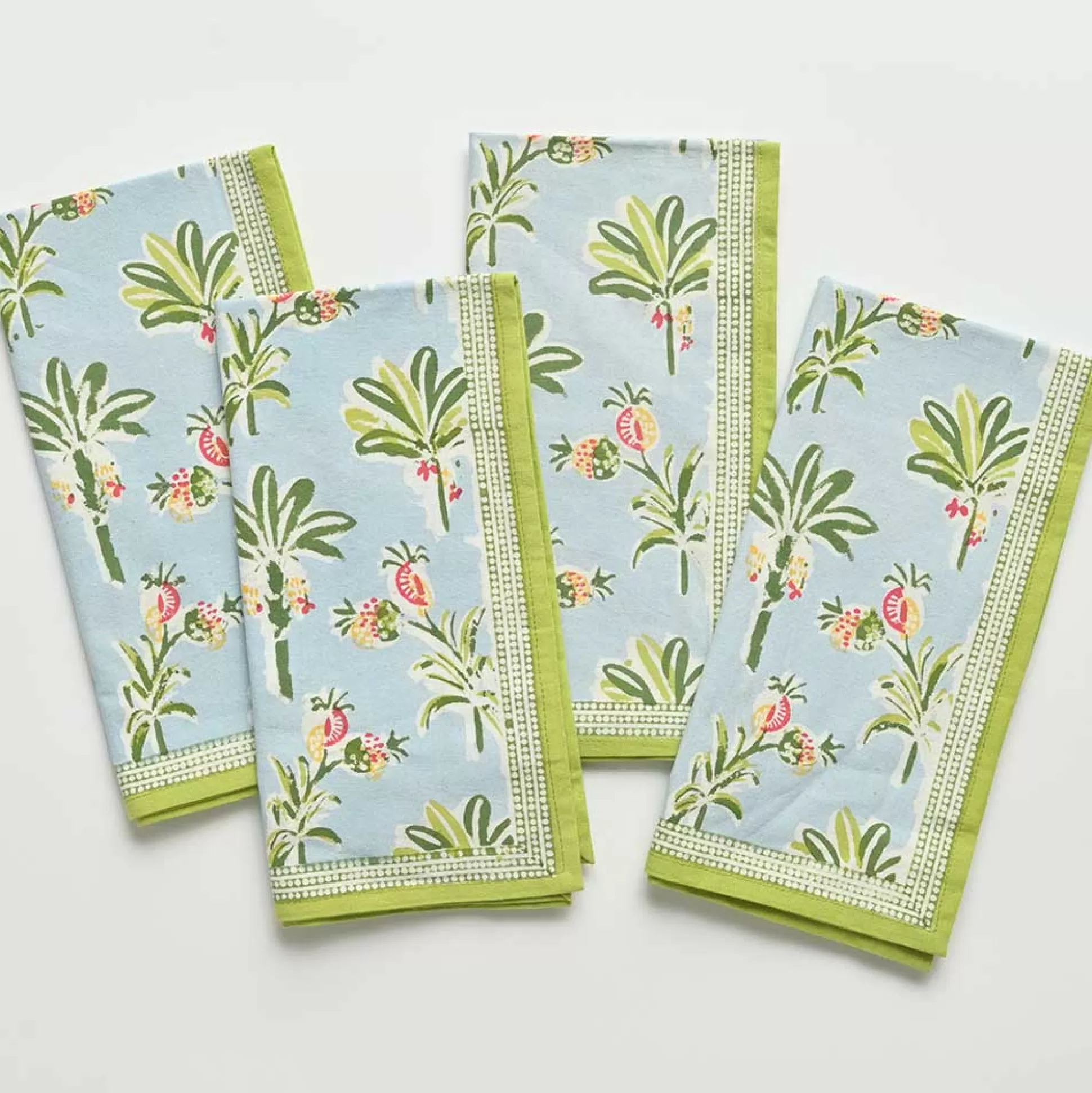 Pomegranate Inc. Napkins*Palms & Pineapples Napkin | Set Of 4