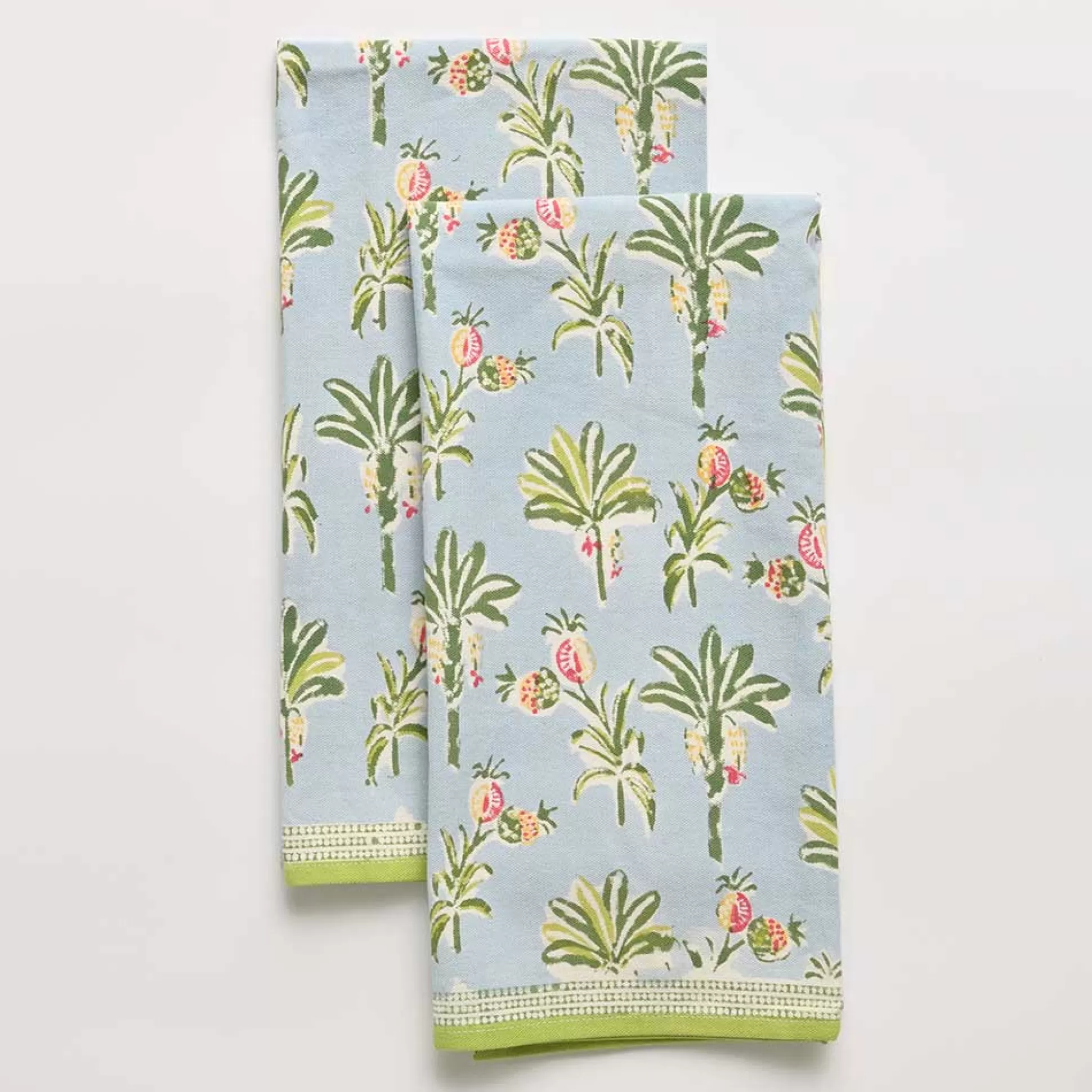 Pomegranate Inc. Tea Towels*Palms & Pineapples Tea Towels