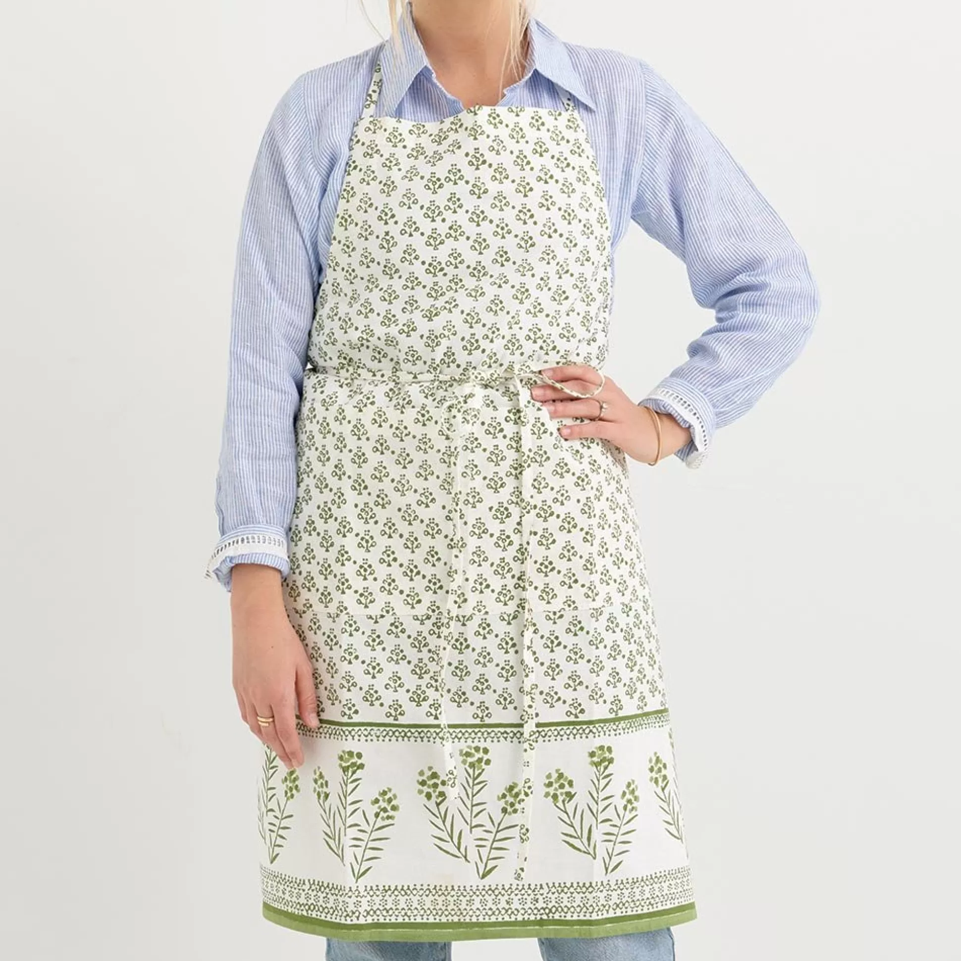 Pomegranate Inc. Aprons*Phlox Green Apron