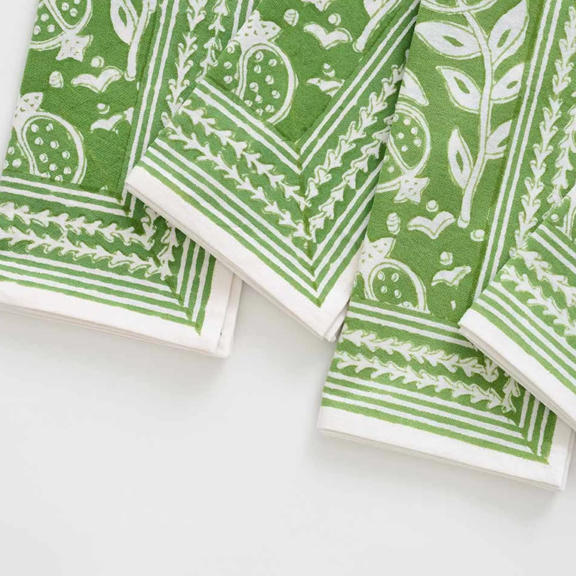 Pomegranate Inc. Napkins*Pomegranate Green Napkin | Set Of 4