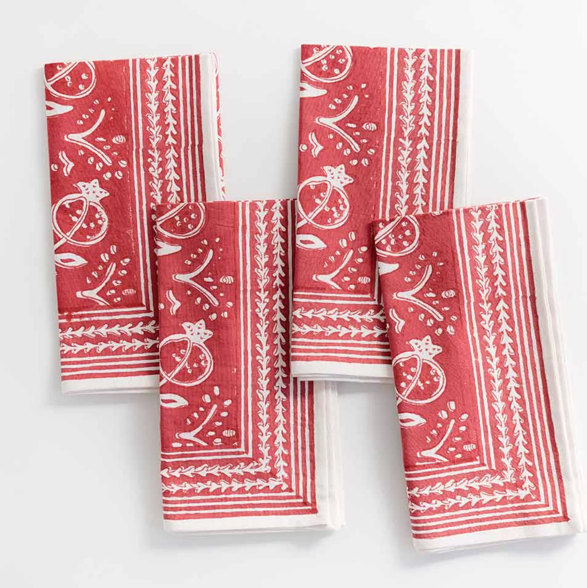 Pomegranate Inc. Napkins*Pomegranate Poppy Napkin | Set Of 4