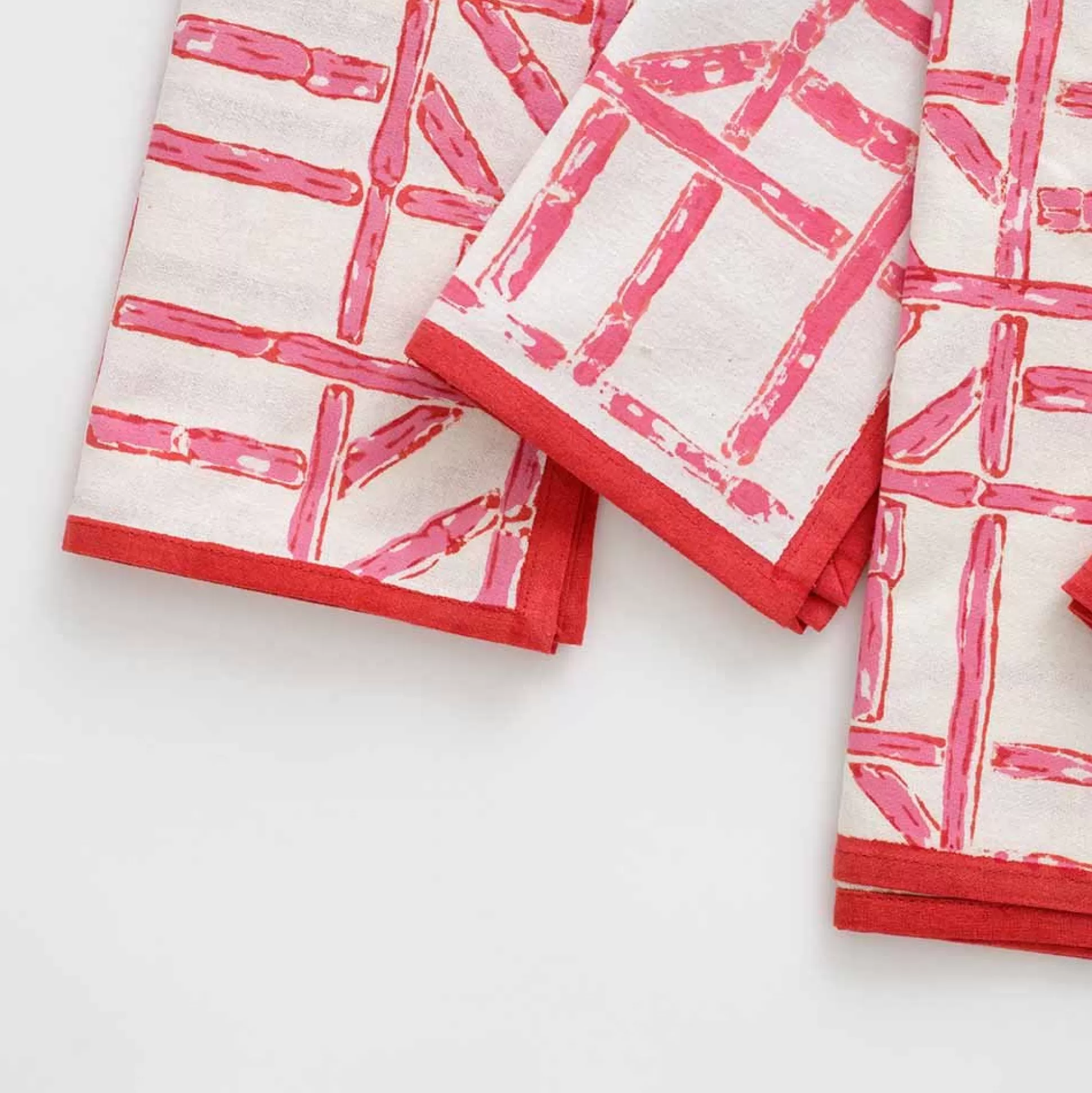 Pomegranate Inc. Napkins*Rose Bamboo Napkin | Set Of 4