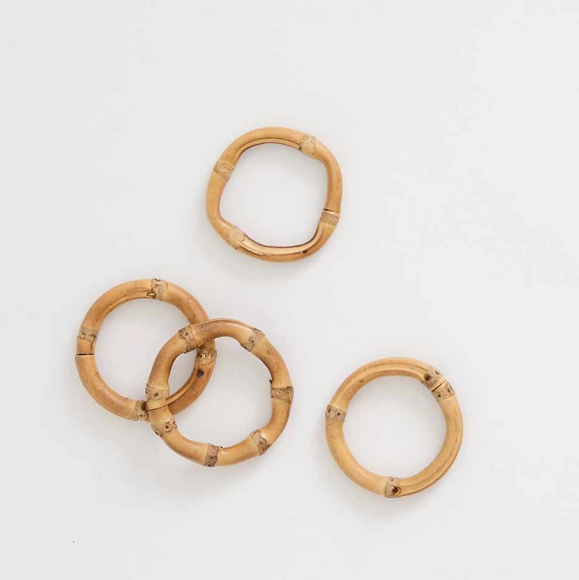 Pomegranate Inc. Rattan Wicker & Bamboo*Round Bamboo Napkin Ring | Set 4