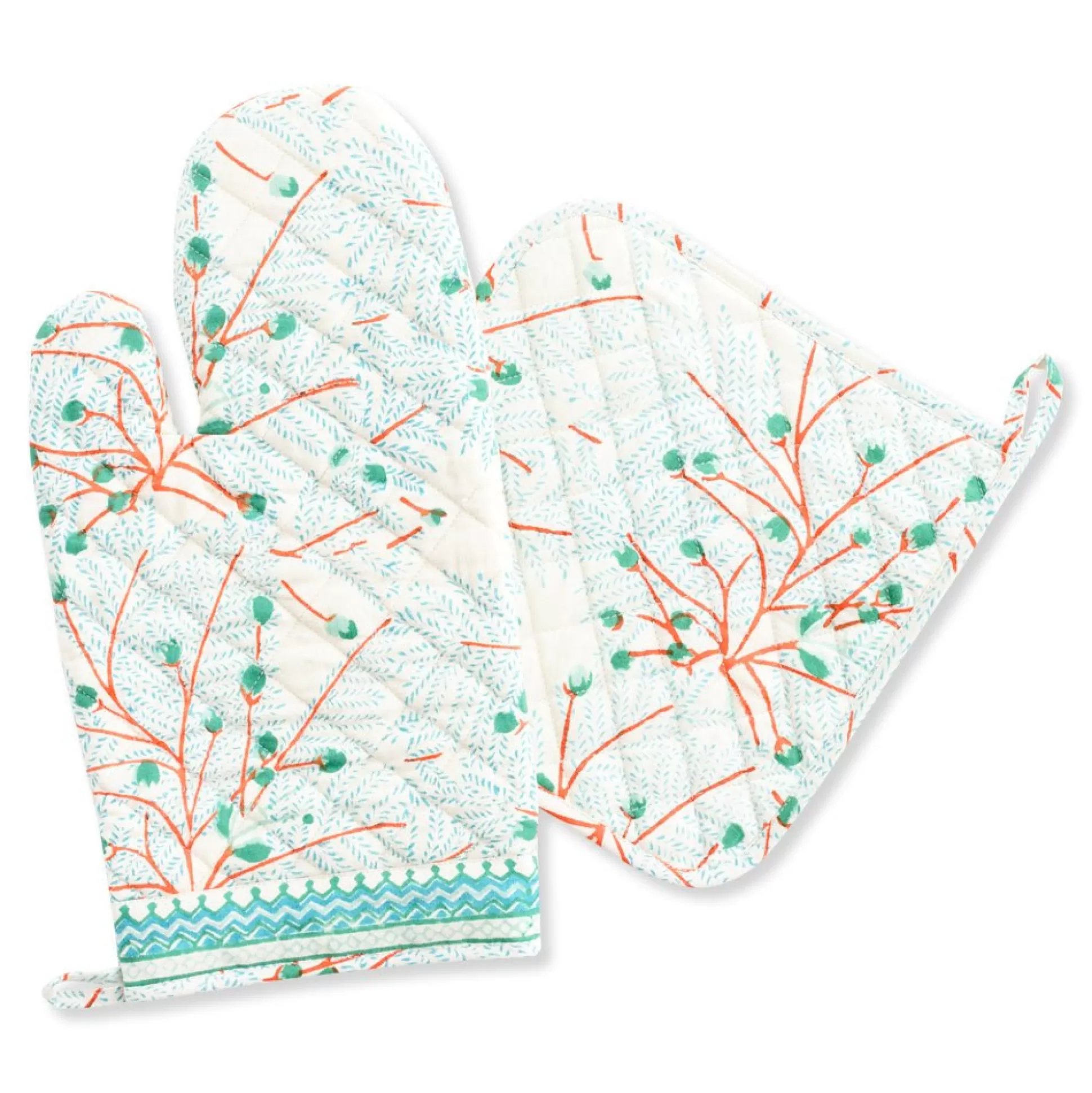 Pomegranate Inc. Oven Mitts*Sea Fan Oven Mitt Set