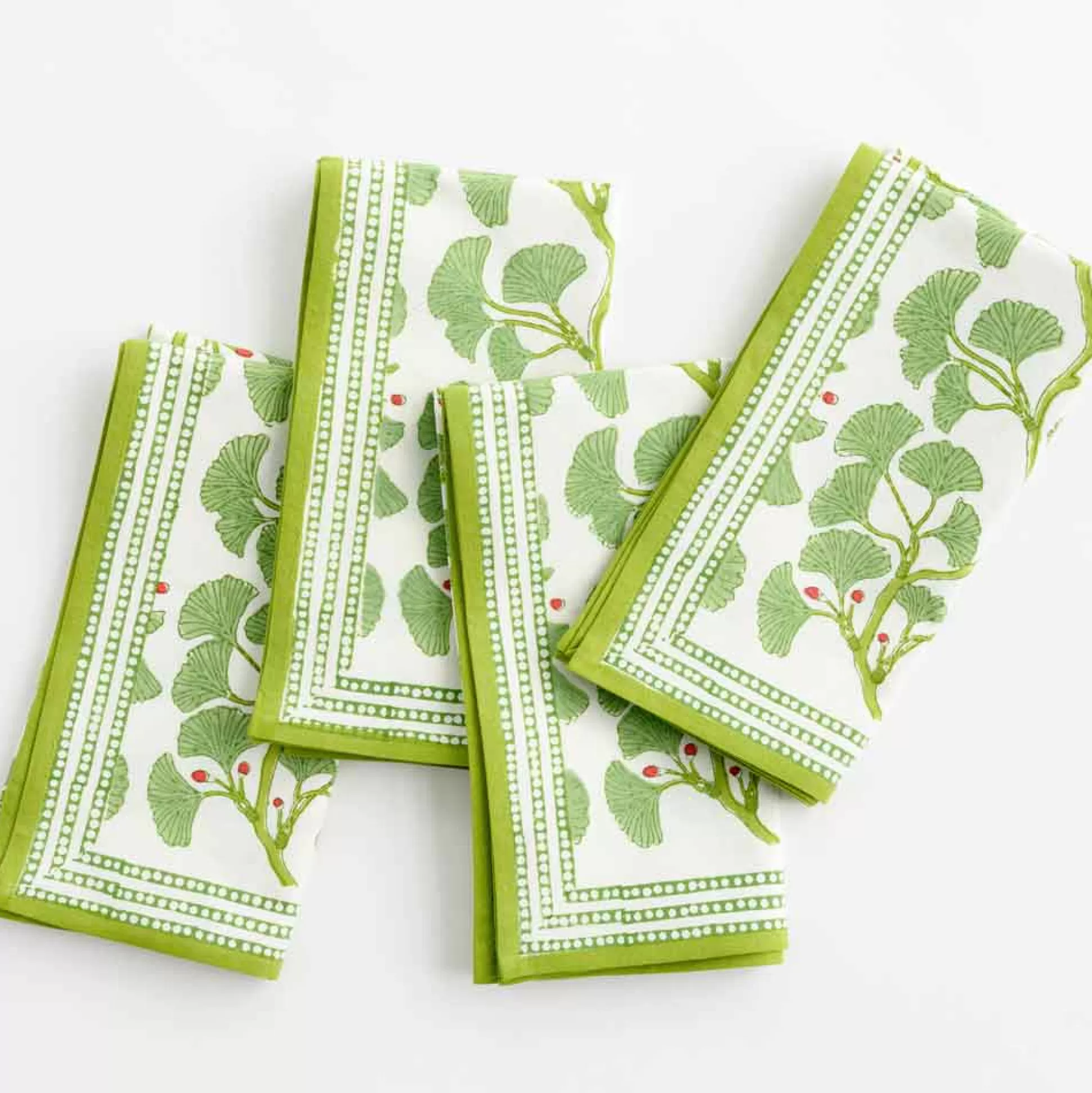 Pomegranate Inc. Napkins*Spring Ginkgo Napkin | Set Of 4