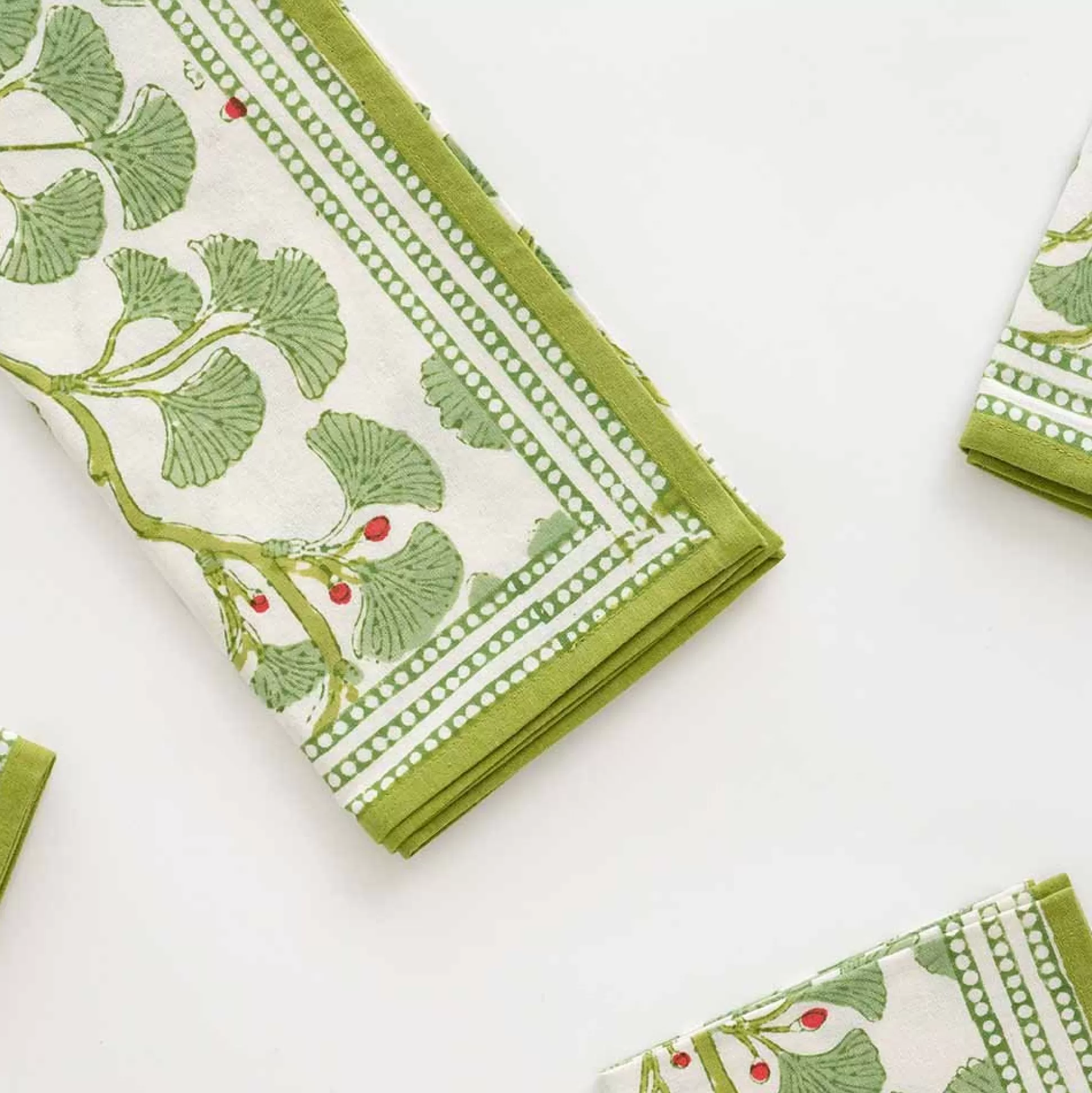 Pomegranate Inc. Napkins*Spring Ginkgo Napkin | Set Of 4