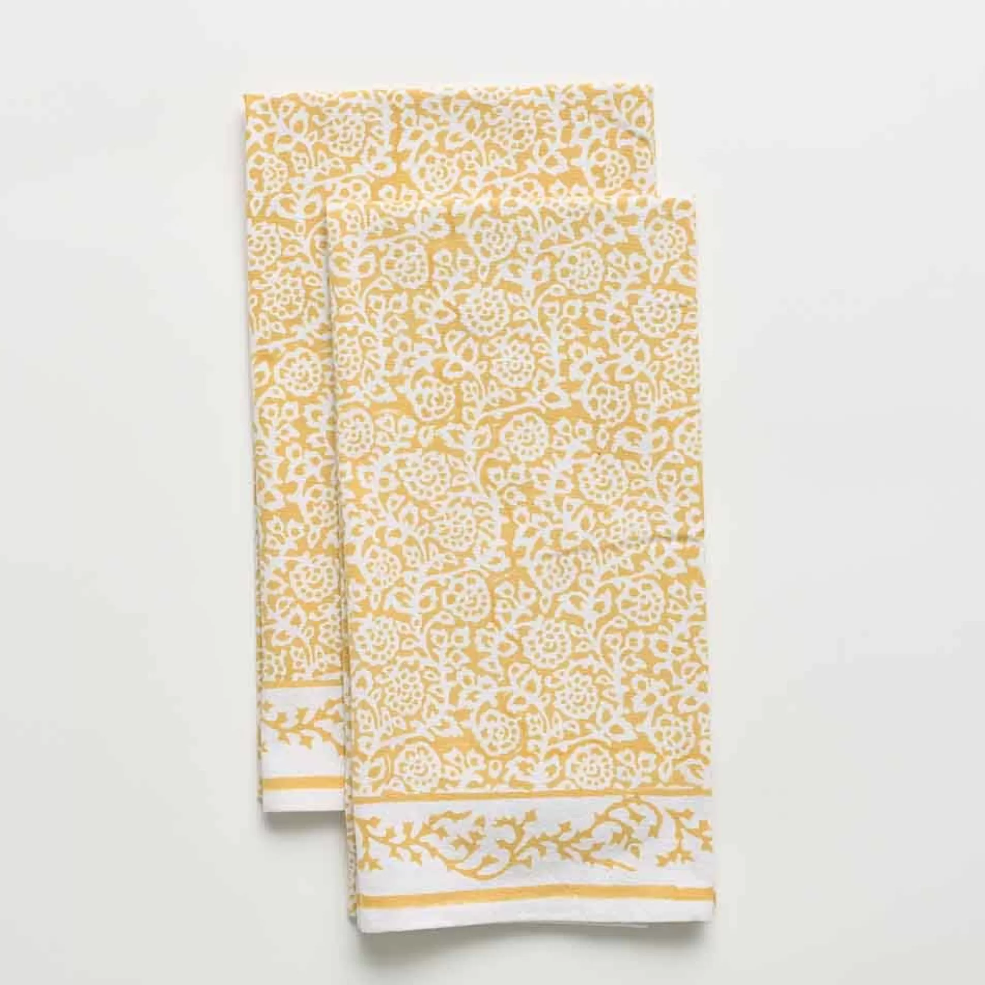 Pomegranate Inc. Tea Towels*Tapestry Marigold Tea Towels