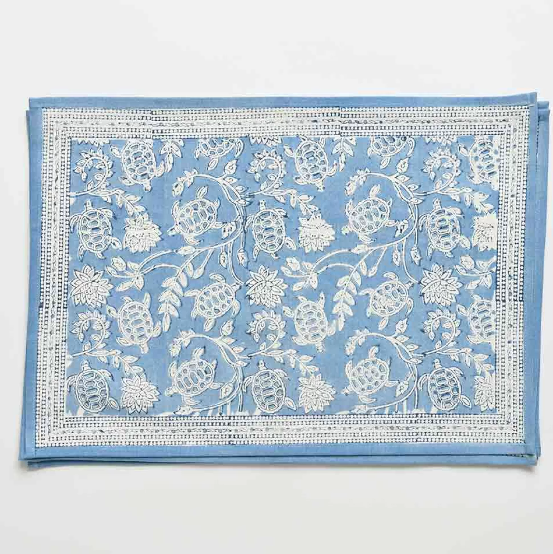 Pomegranate Inc. Hand Block Printed*Turtle Cove Placemat | Set Of 4