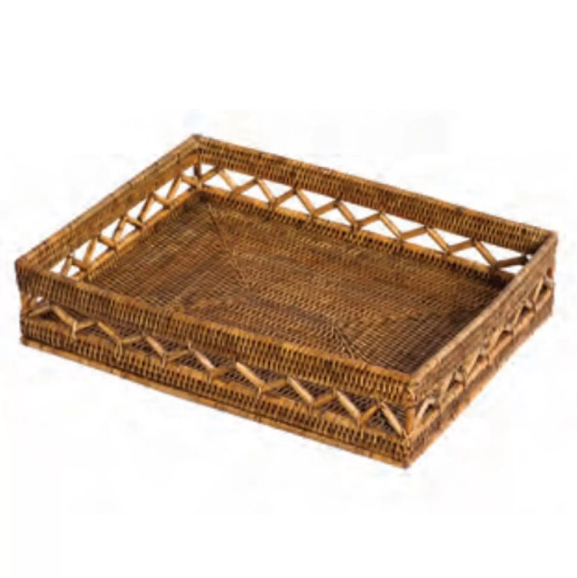 Pomegranate Inc. Rattan Wicker & Bamboo*Woven Rattan Bakery Tray